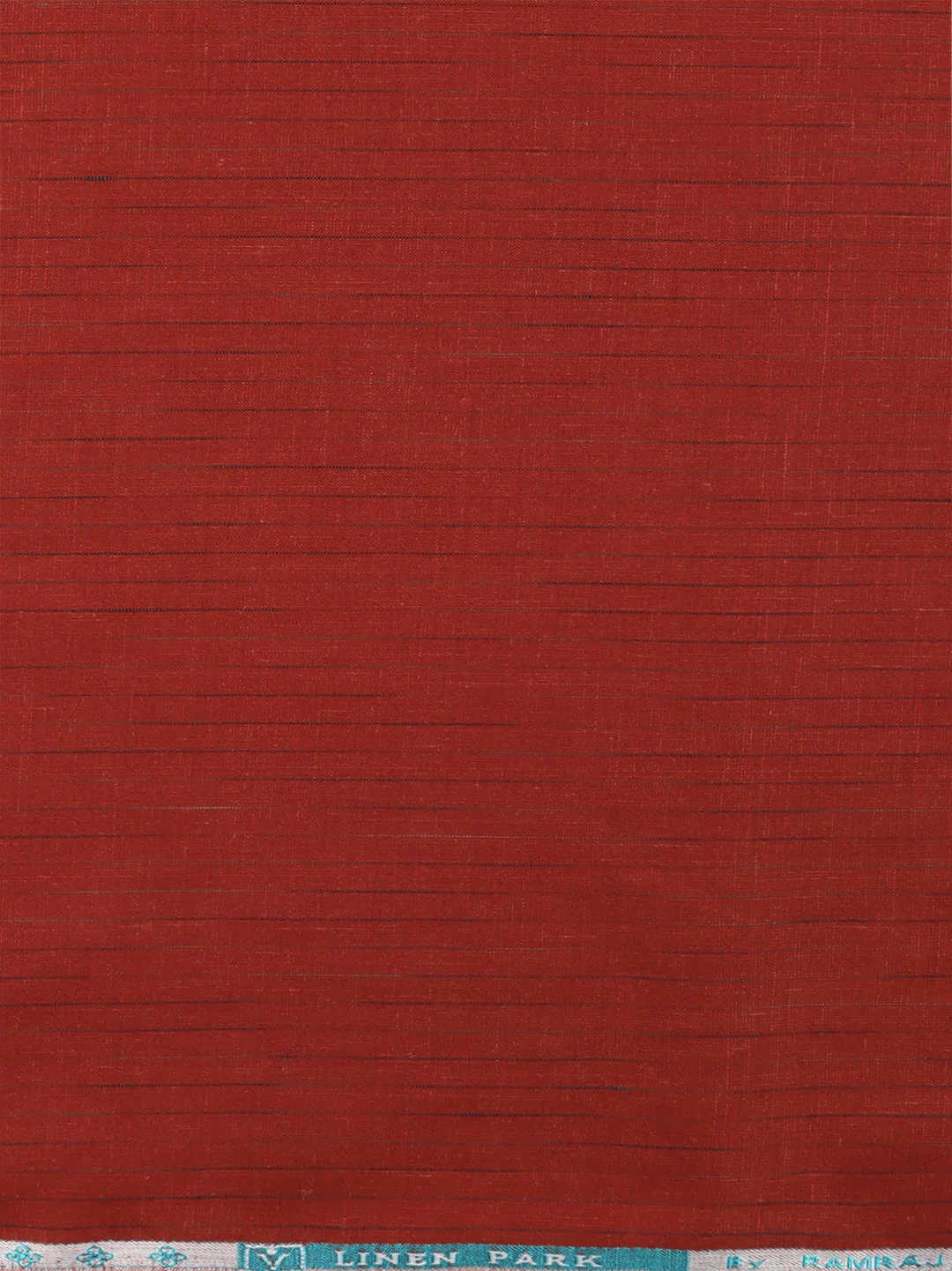 Linen Rich Persian Red Stripes Shirt Fabric Prime - Image 3
