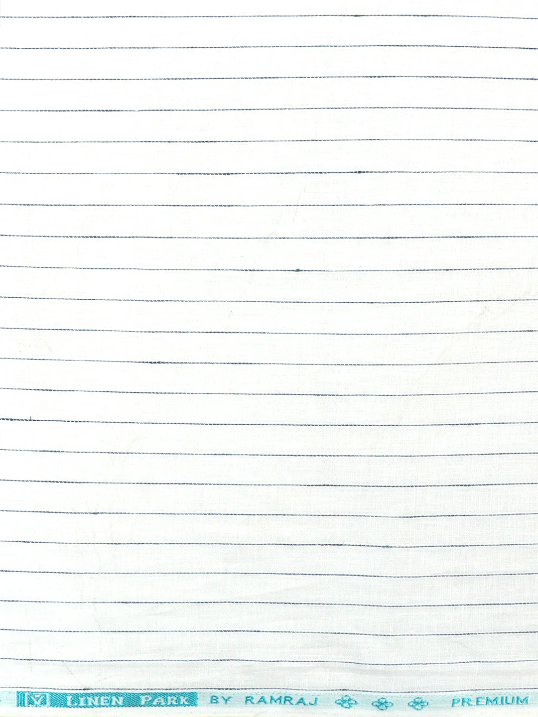 Linen Rich White Stripes Shirt Fabric Prime - Image 3