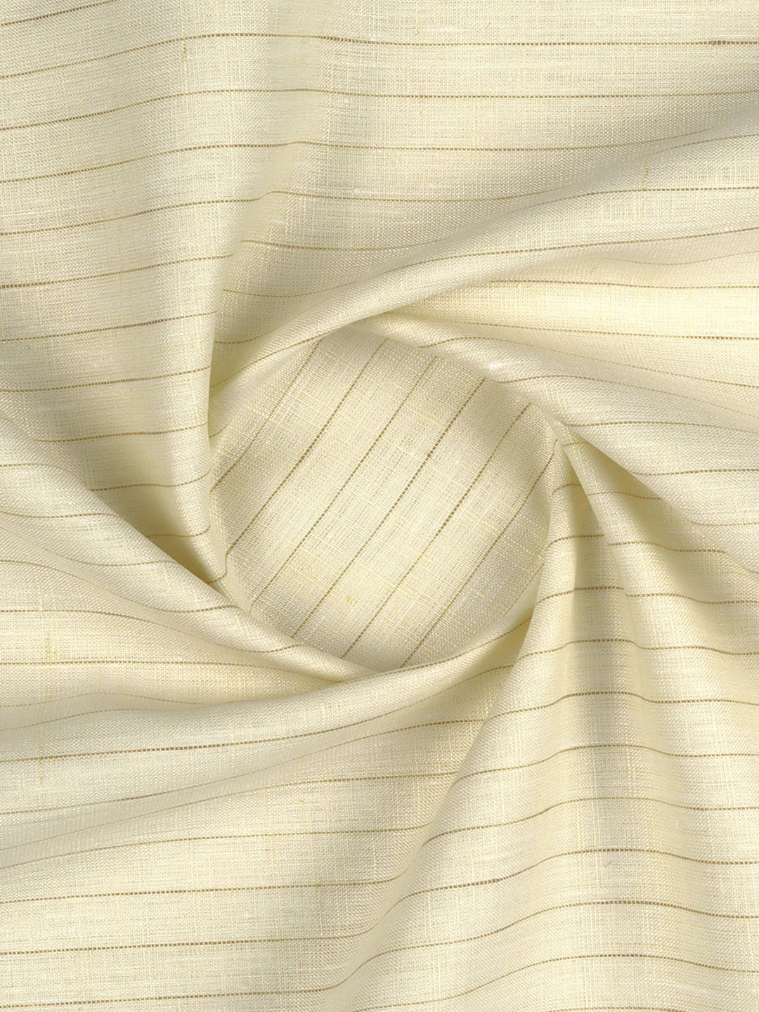 Linen Rich Yellow Stripes Shirt Fabric Prime