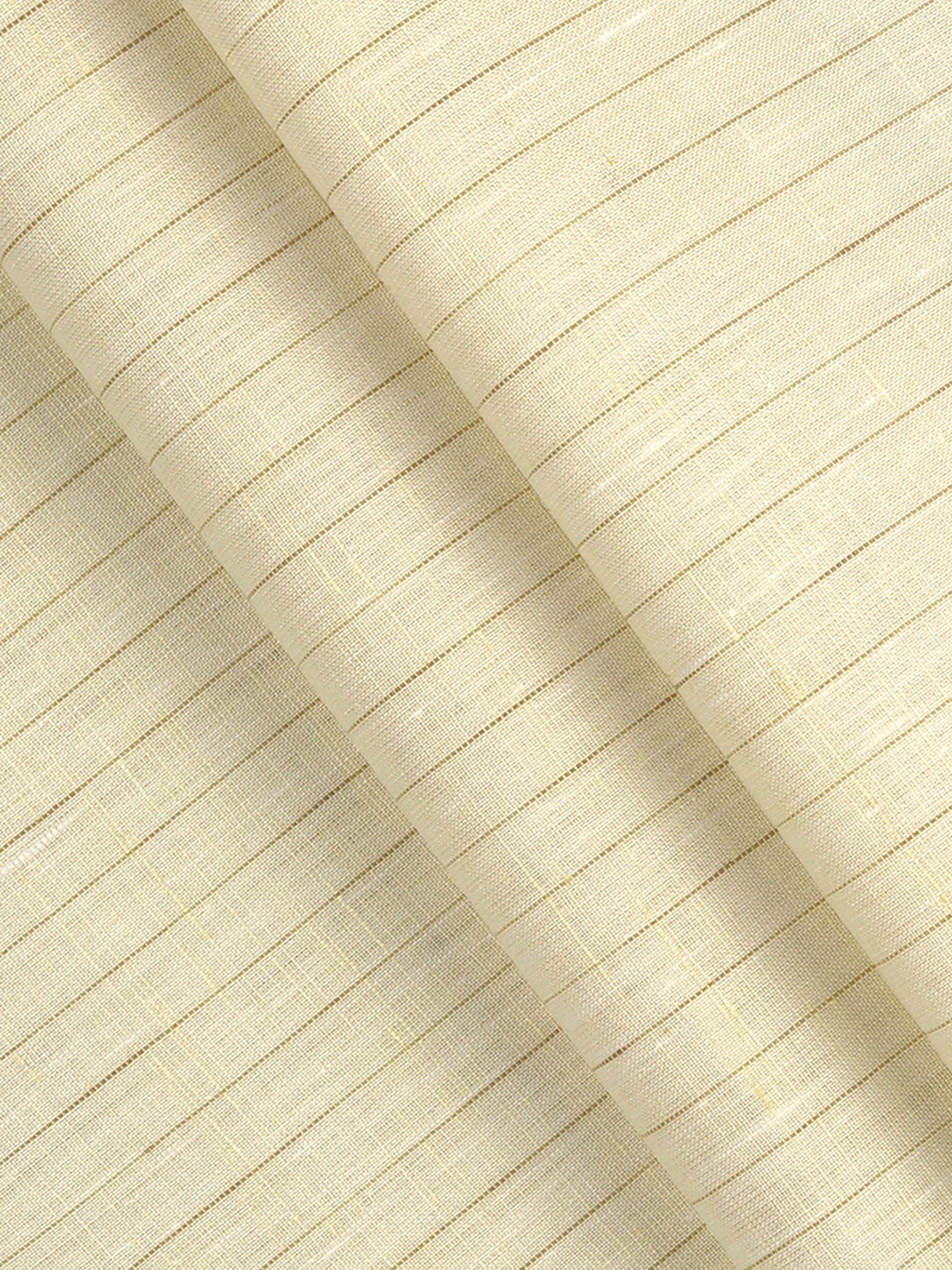 Linen Rich Yellow Stripes Shirt Fabric Prime - Image 2