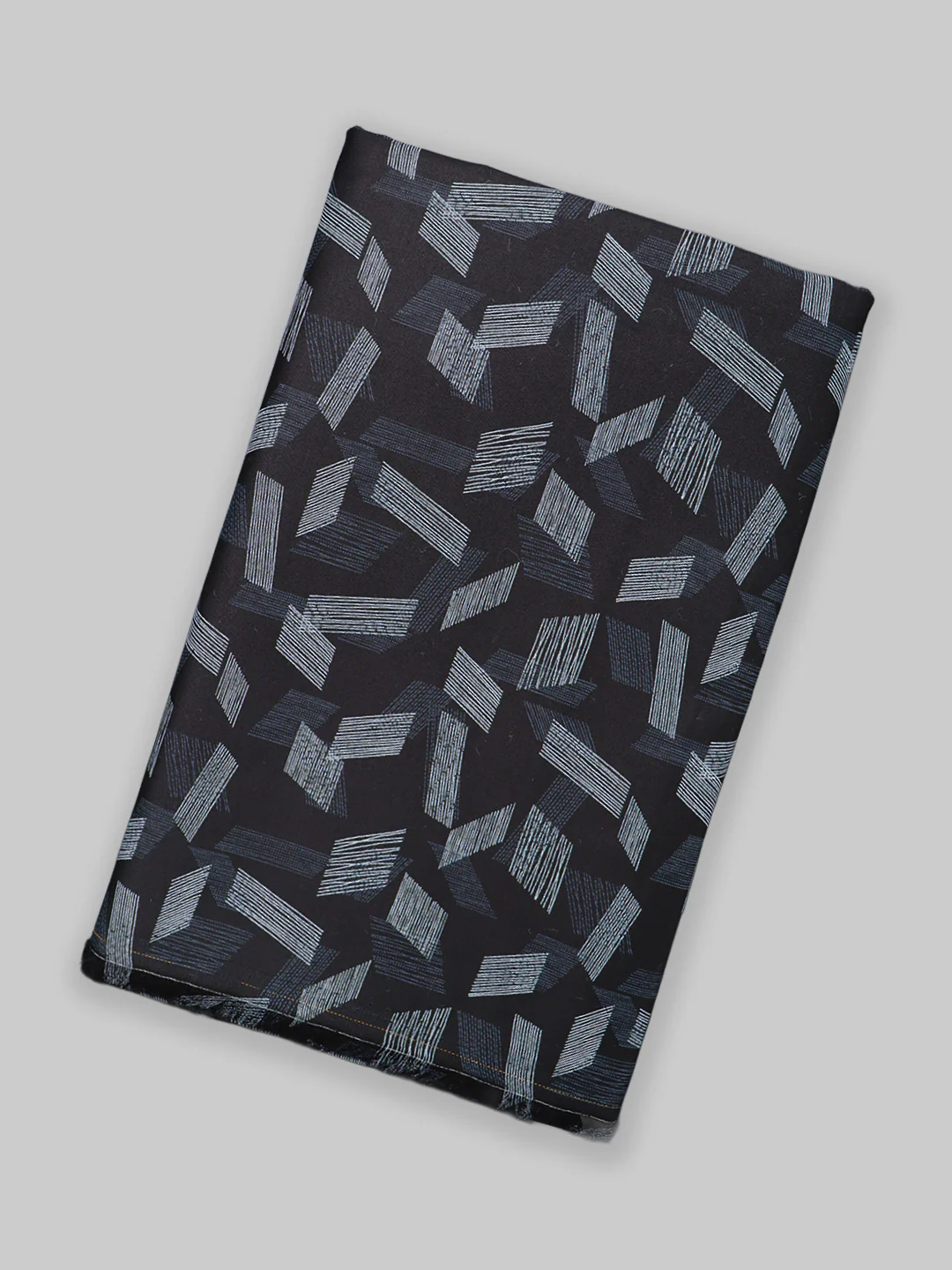 Men 100% Cotton Black Printed Shirt Fabric Oslo - Image 5
