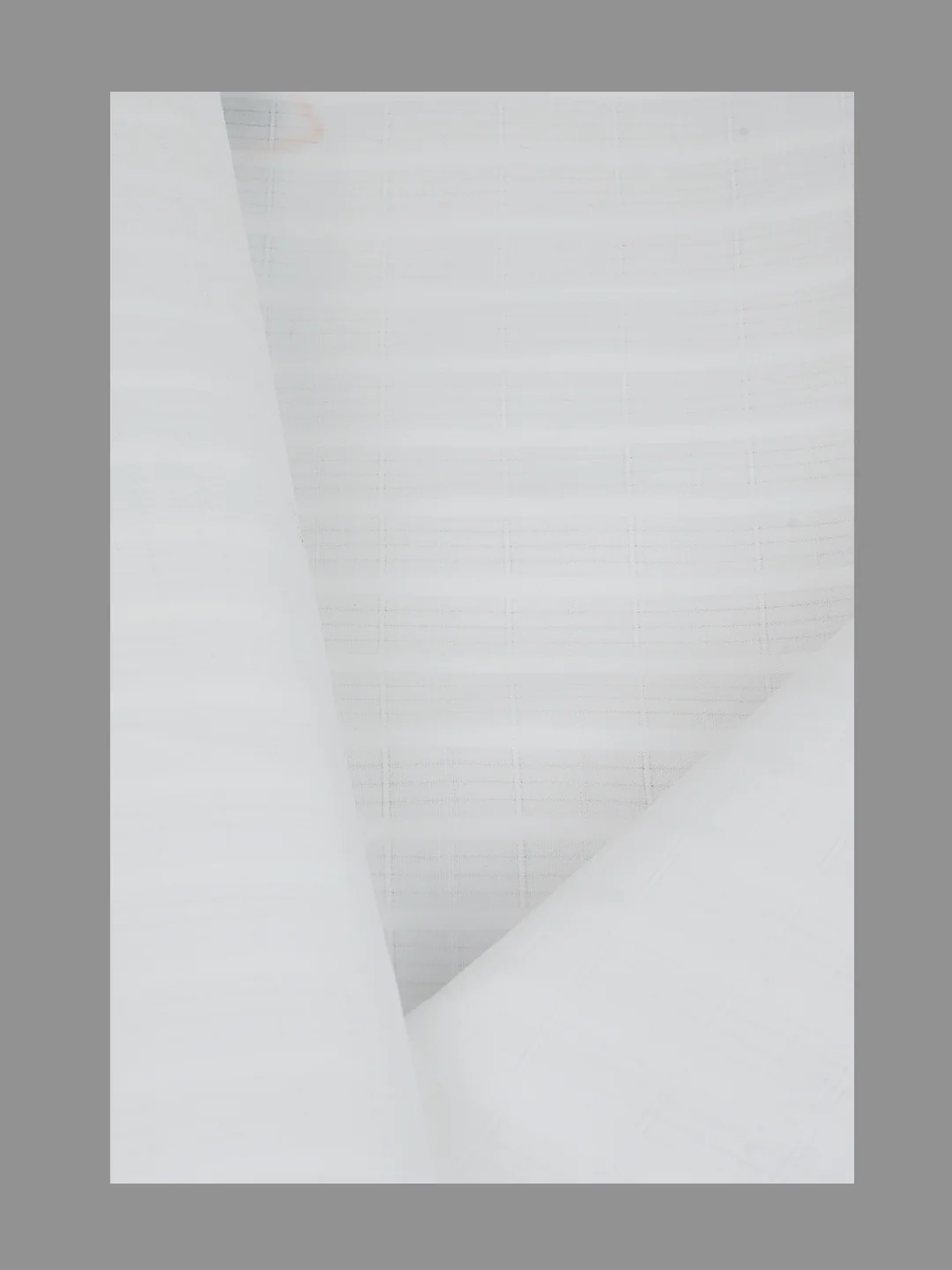 Men 100%Cotton Checked Shirting White Forest 29 - Image 3