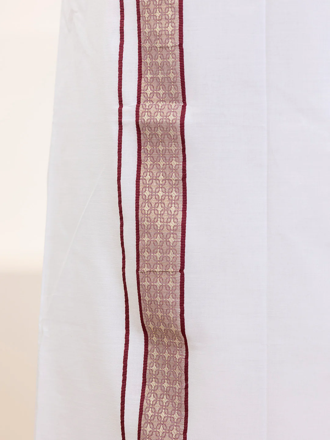 Men 100% Cotton Cherry Wood Shirt and Fancy Border Dhoti Set BT8 - Image 8