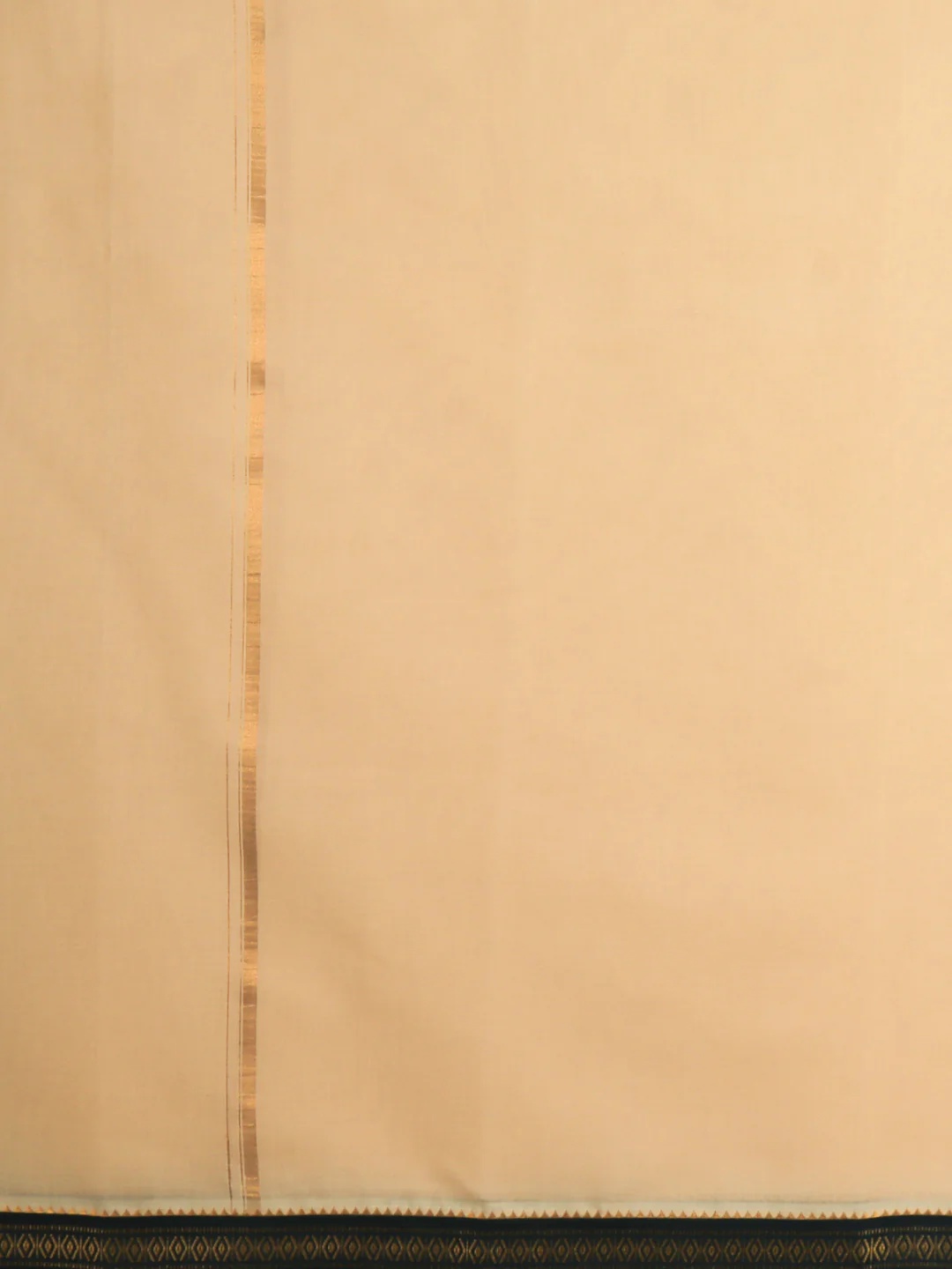 Men 100% Cotton Double Layer Sandal Dhoti with Mayilkhan Border - Image 3