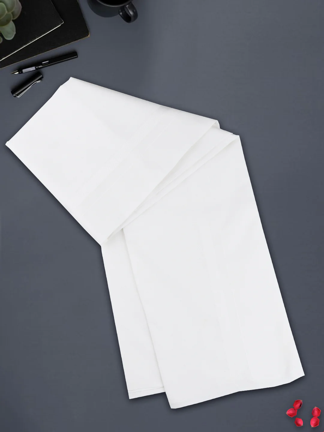 Men 100% Cotton Paramas Single Layer Dhoti Luxury Club - Image 2