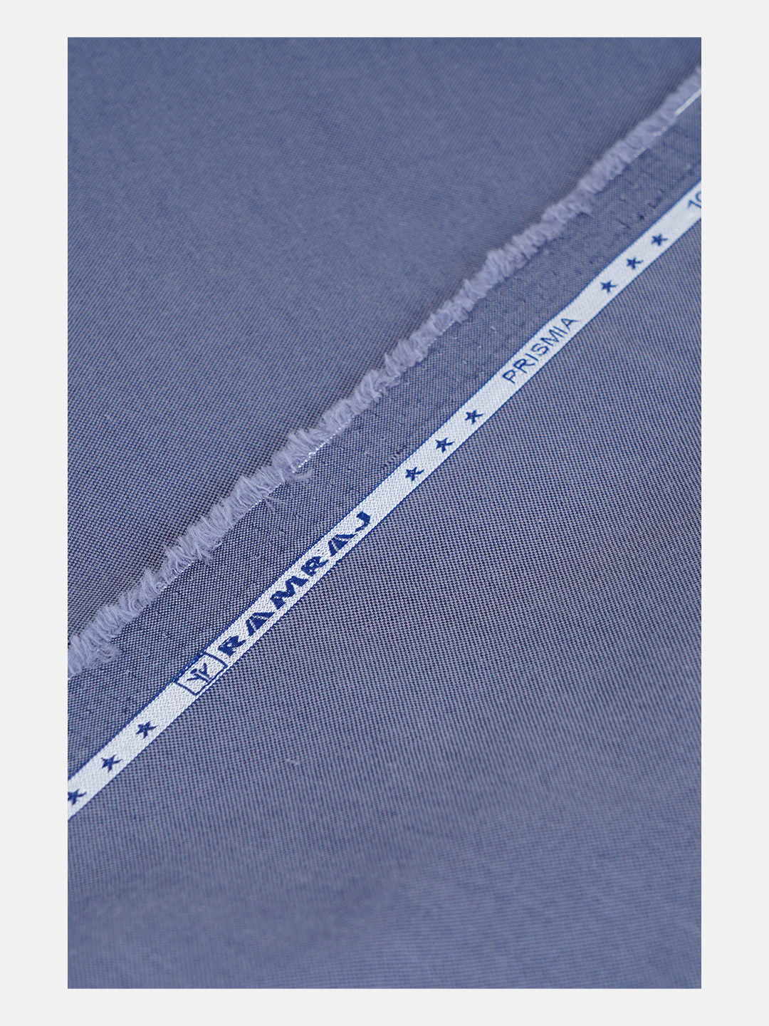 Men 100%Cotton Plain Shirt Fabric Greyish Blue Ferrari - Image 5