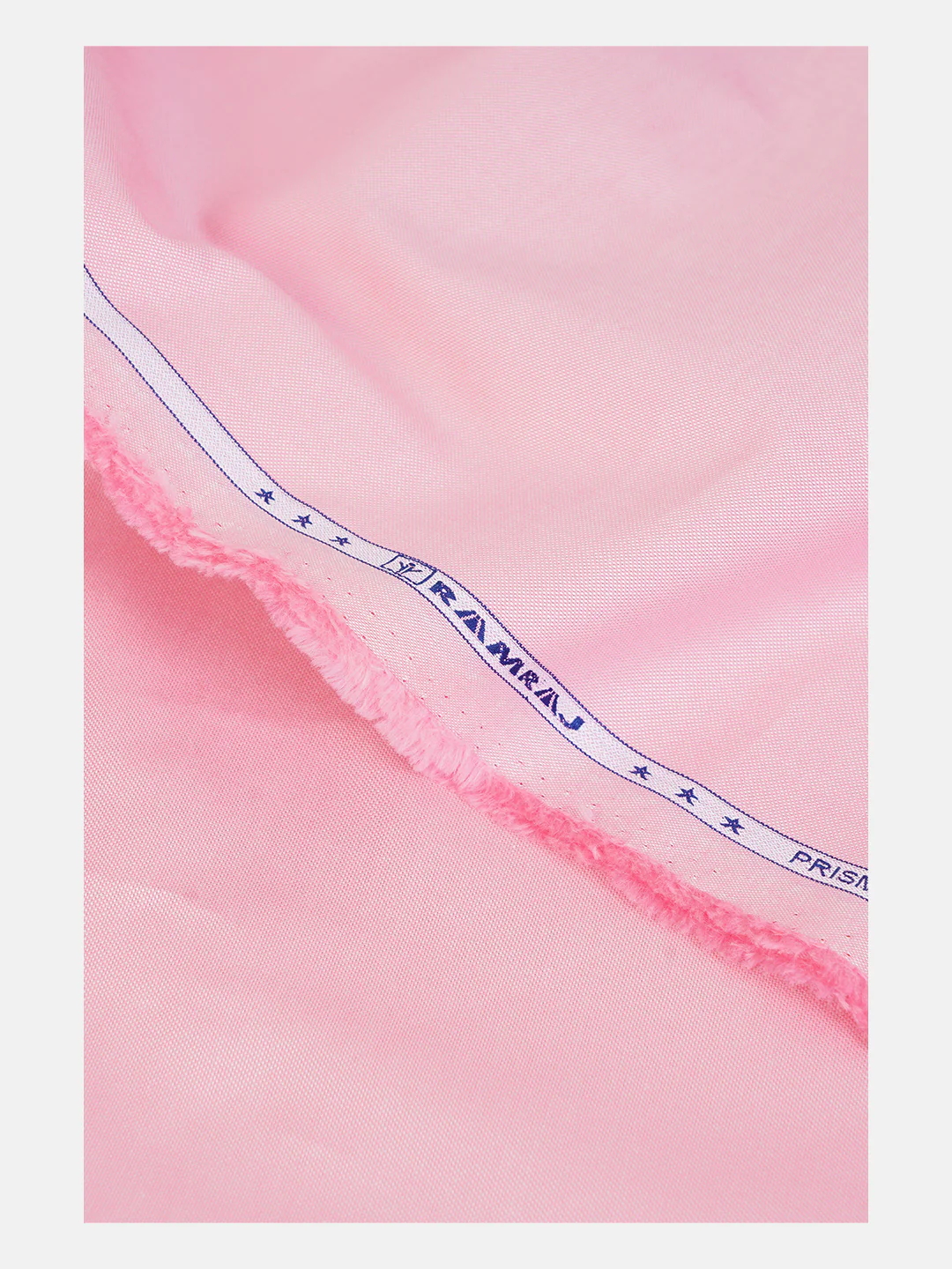 Men 100%Cotton Plain Shirt Fabric Light Pink Ferrari - Image 3