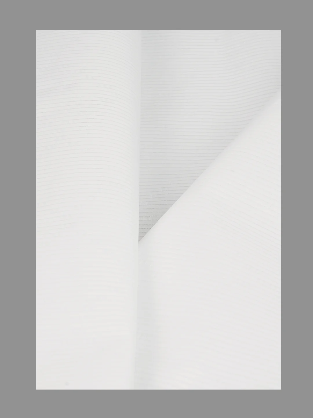 Men 100%Cotton Self Design Shirting White Forest 11