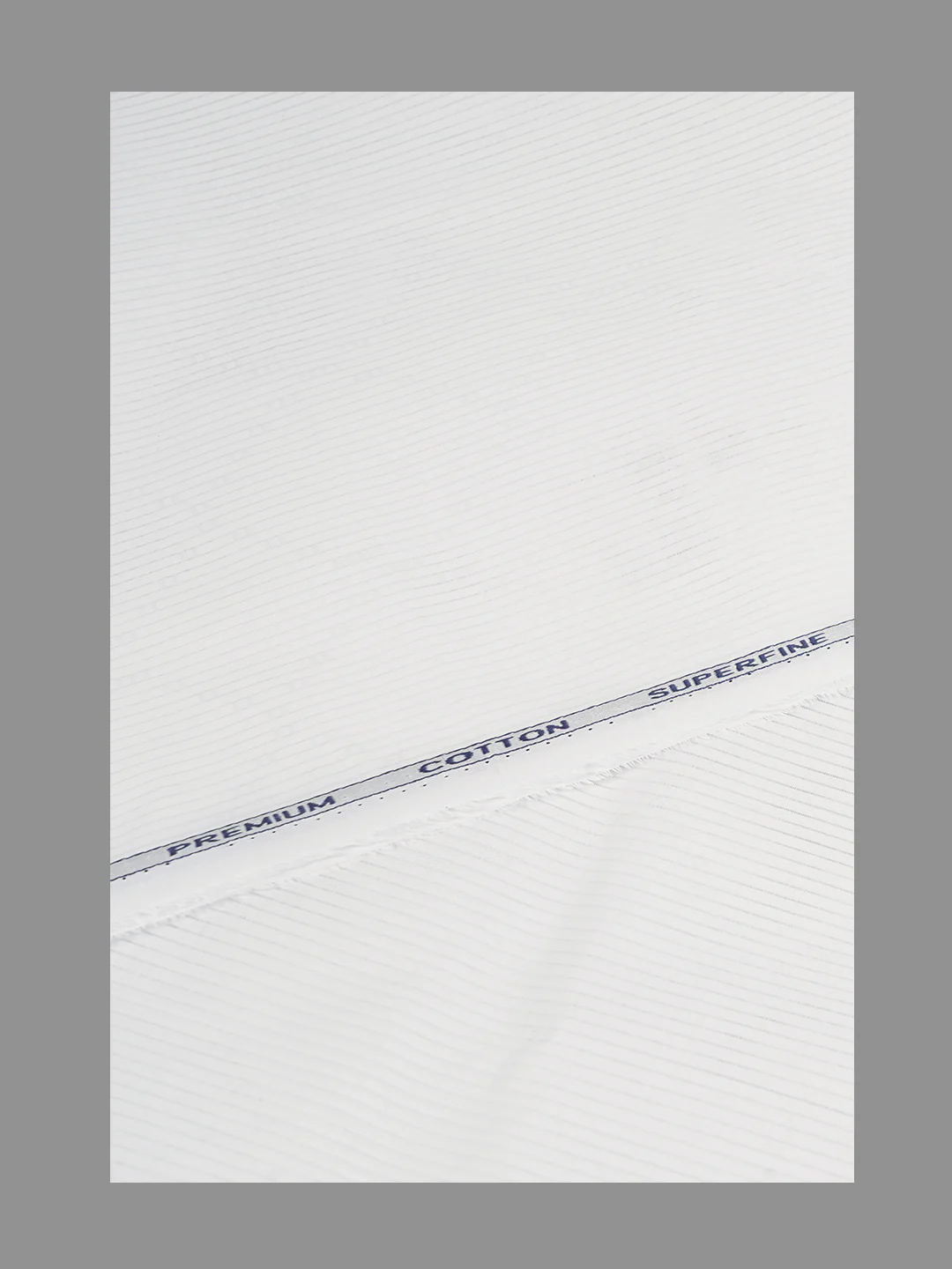 Men 100%Cotton Self Design Shirting White Forest 11 - Image 2