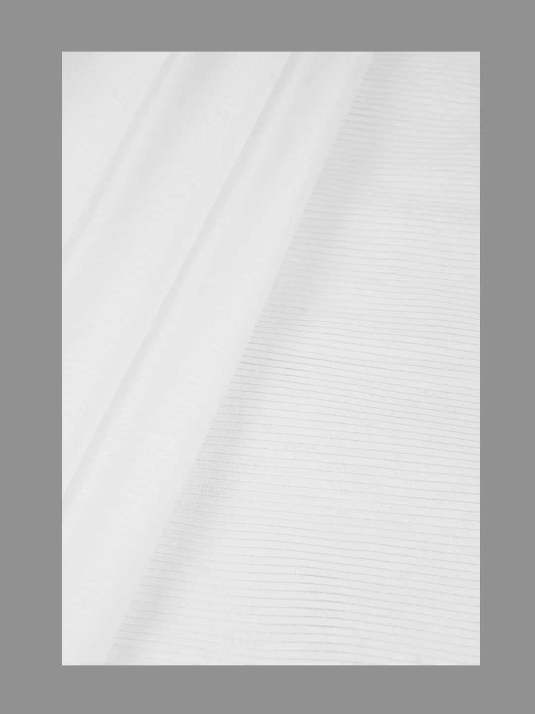 Men 100%Cotton Self Design Shirting White Forest 11 - Image 3