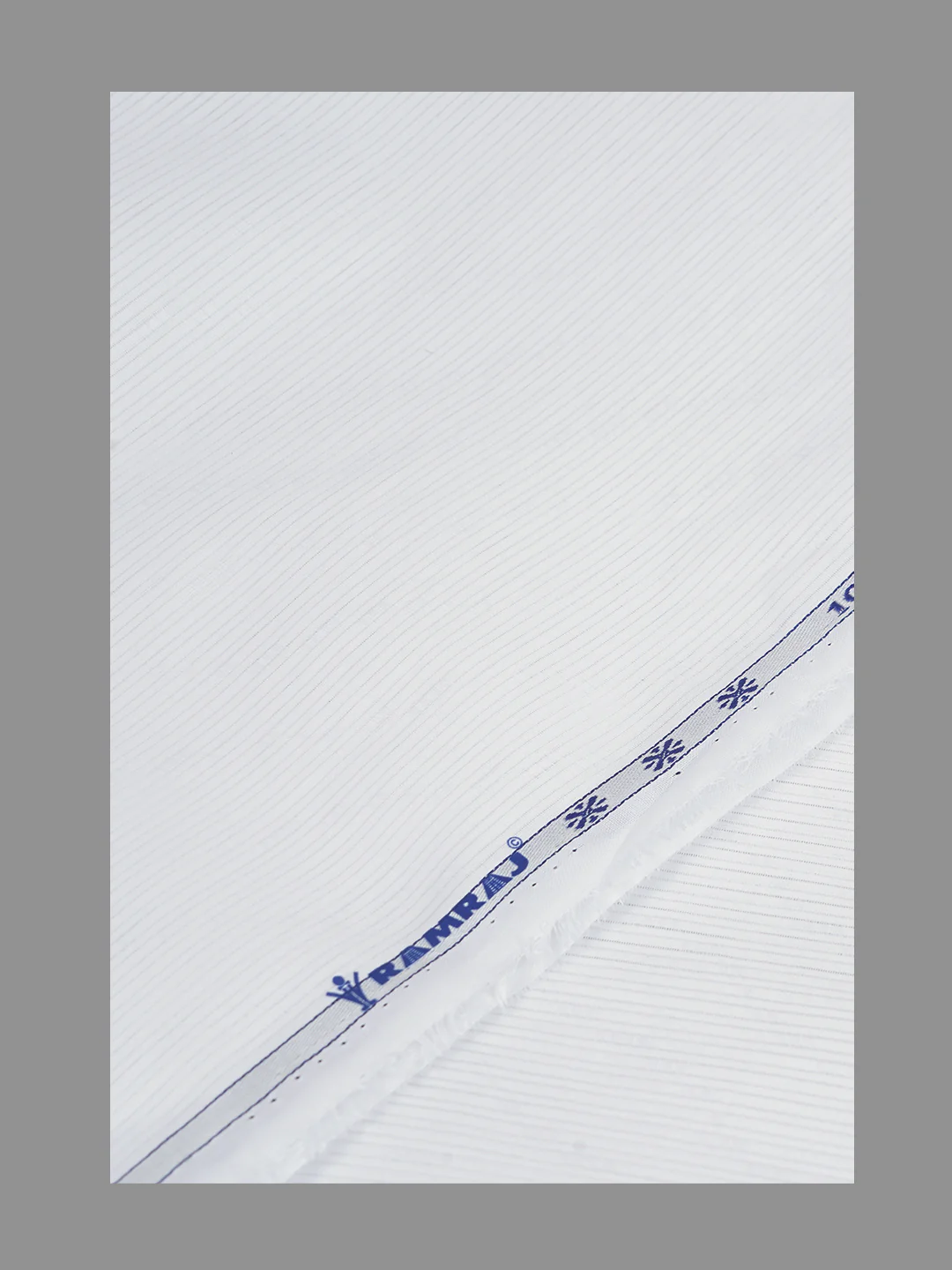 Men 100%Cotton Self Design Shirting White Forest 14