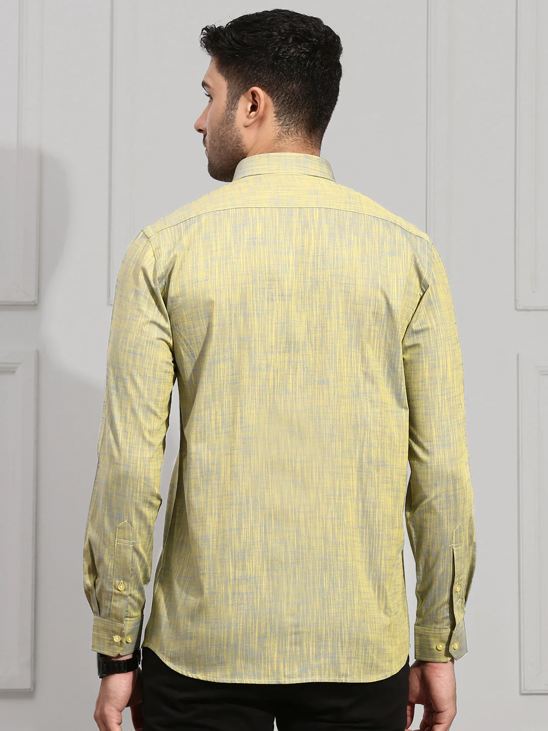 Men 100% Cotton Shirt Green CL2 GT25 - Image 7