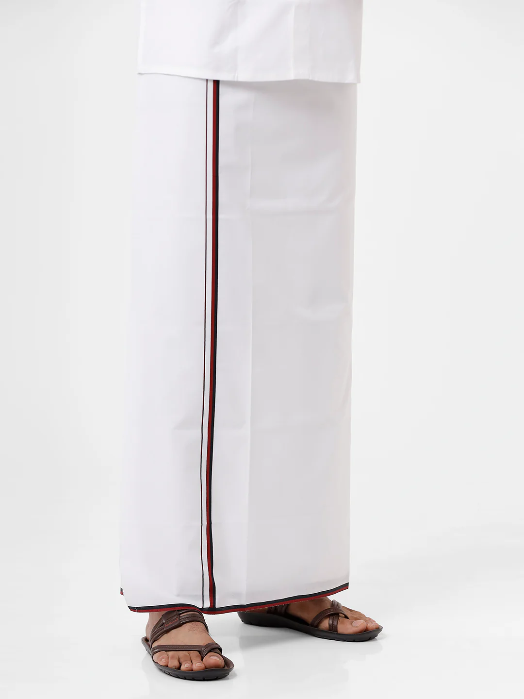 Men 100% Cotton Single Layer Political Dhoti First Rank DMK - Image 2