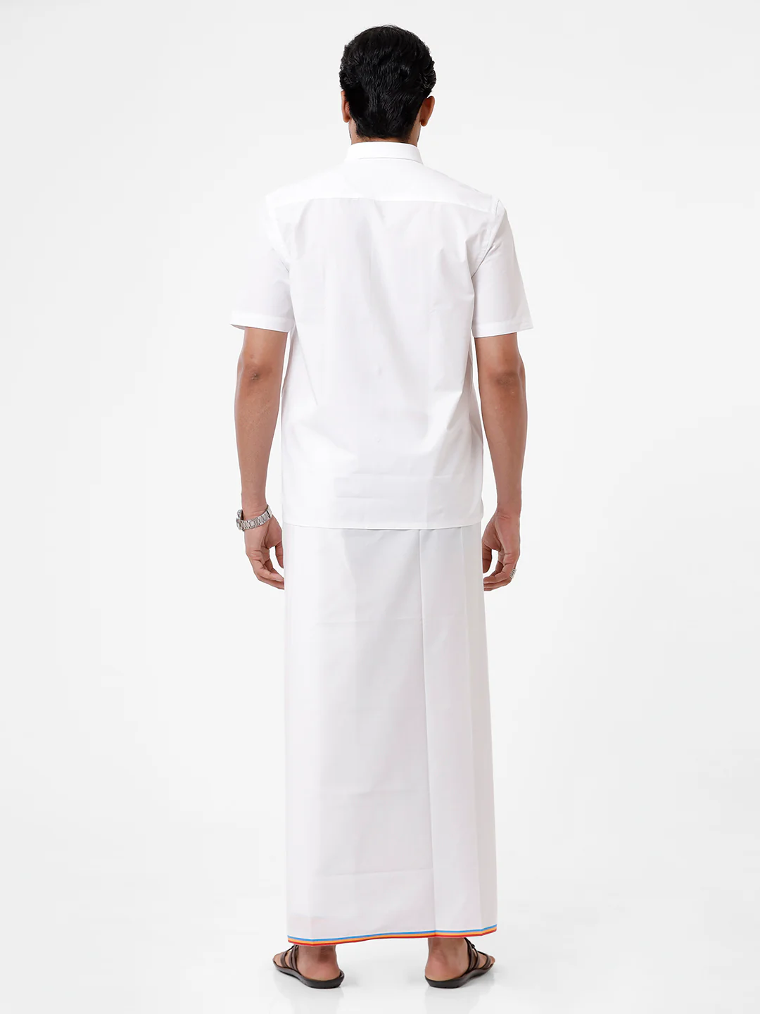 Men 100% Cotton Single Layer Political Dhoti First Rank PMK - Image 6