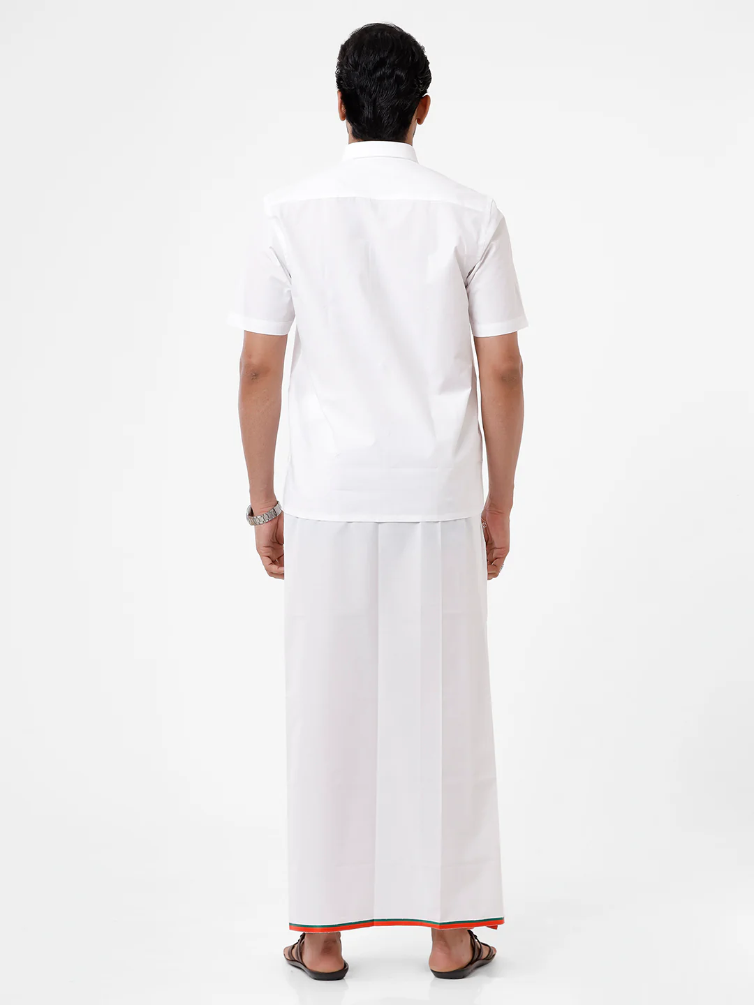 Men 100% Cotton Single Layer Political Dhoti MLA BJP - Image 6