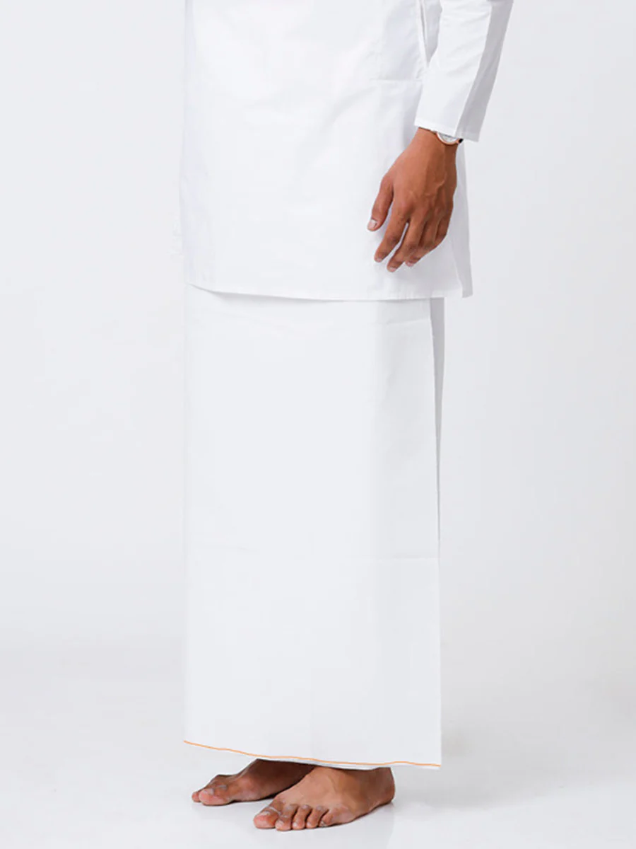 Men 100% Cotton Single Layer Prayer Dhoti Bilal 2.25m - Image 2
