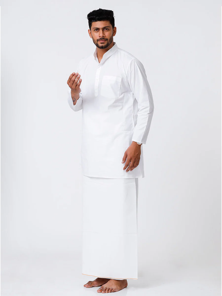 Men 100% Cotton Single Layer Prayer Dhoti Bilal 2.25m - Image 3