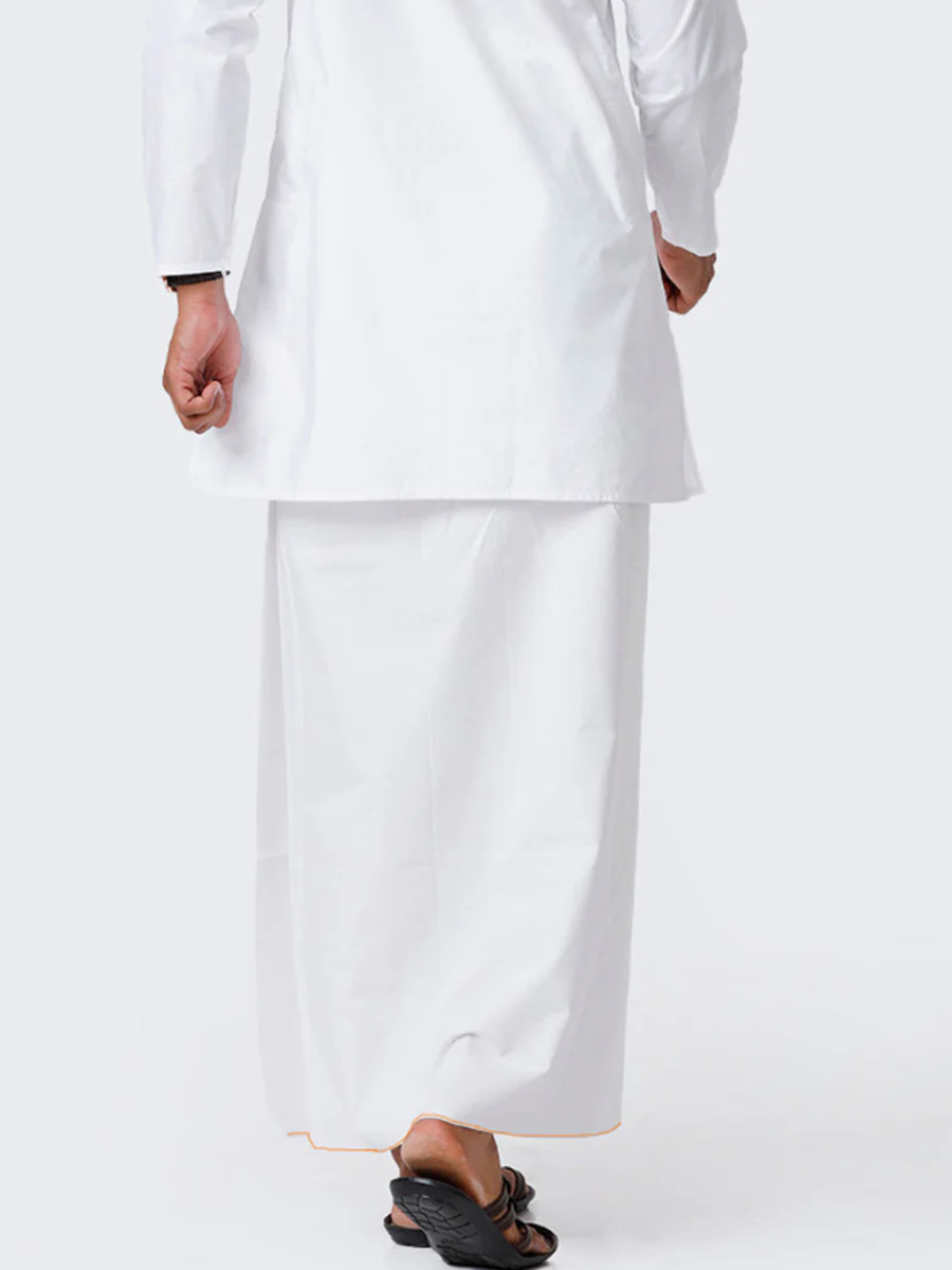 Men 100% Cotton Single Layer Prayer Dhoti Bilal 2.25m - Image 4