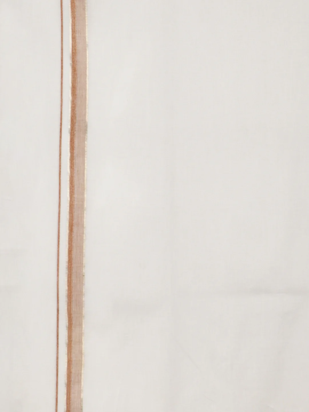 Men 100% Cotton Single Layer White Dhoti with Fancy Jari Border HJF03 - Image 5
