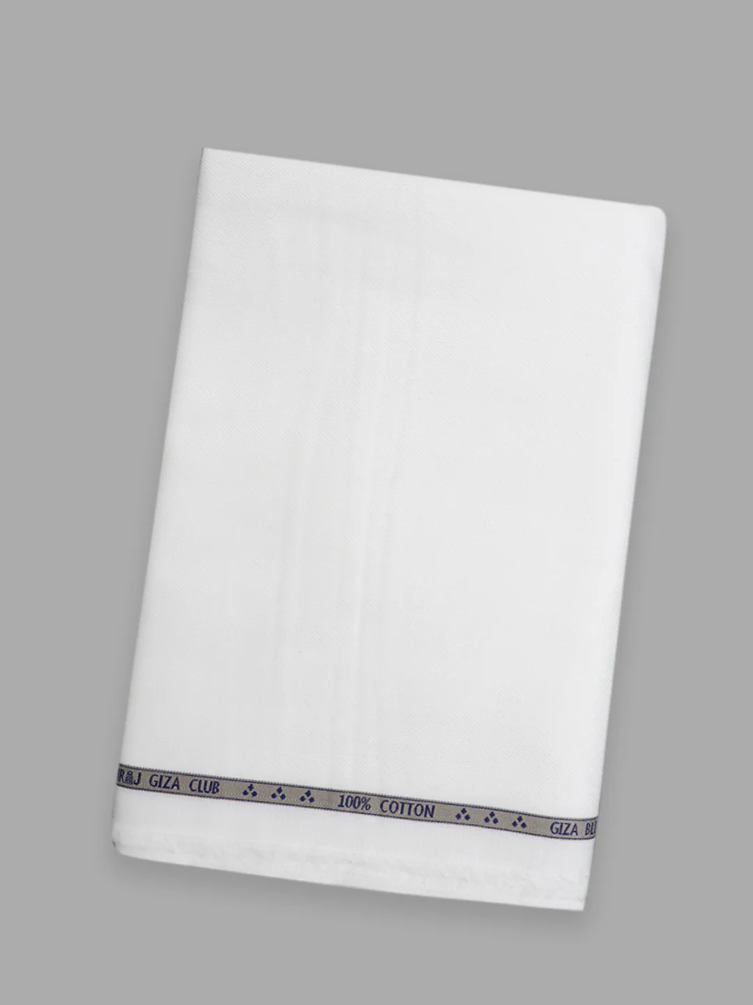 Men 100% Giza Cotton Self Design White Shirt Fabric Mosco Dobby C27 - Image 5