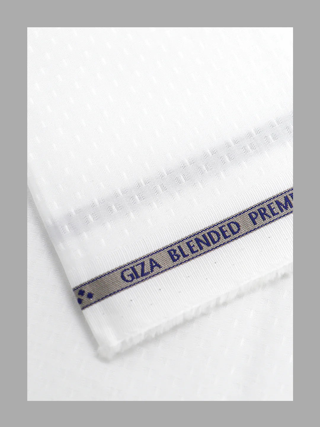 Men 100% Giza Cotton Self Design White Shirt Fabric Mosco Dobby C33 - Image 4