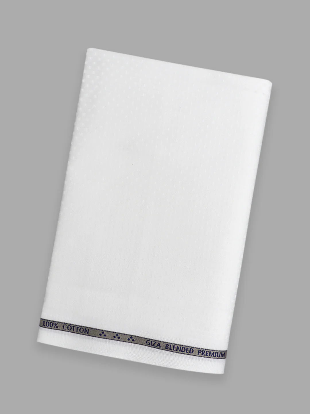 Men 100% Giza Cotton Self Design White Shirt Fabric Mosco Dobby C33 - Image 5