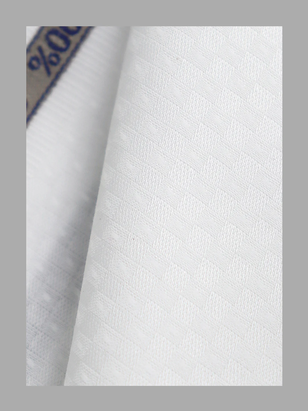 Men 100% Giza Cotton Self Design White Shirt Fabric Mosco Dobby C34 - Image 3