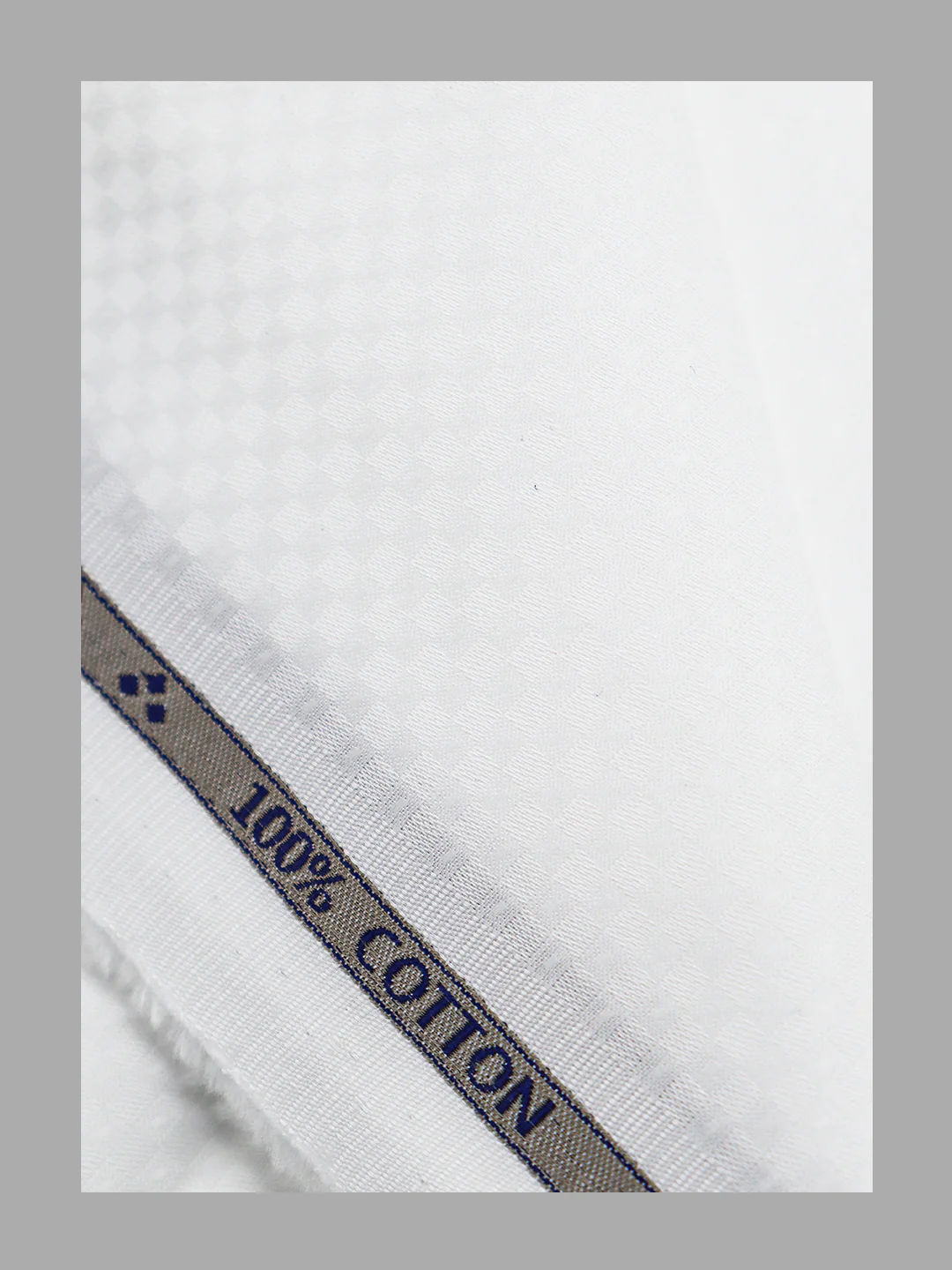 Men 100% Giza Cotton Self Design White Shirt Fabric Mosco Dobby C34 - Image 4