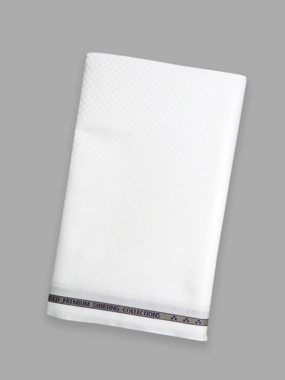 Men 100% Giza Cotton Self Design White Shirt Fabric Mosco Dobby C34 - Image 5