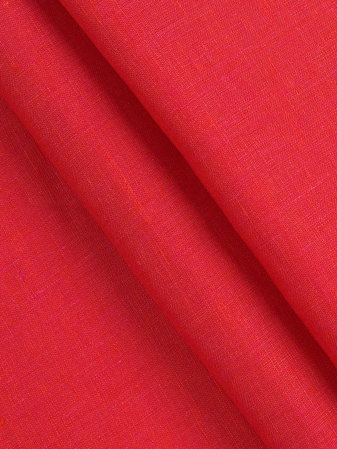 Men 100% Pure Linen Reddish Pink Plain Shirt Fabric - Image 2