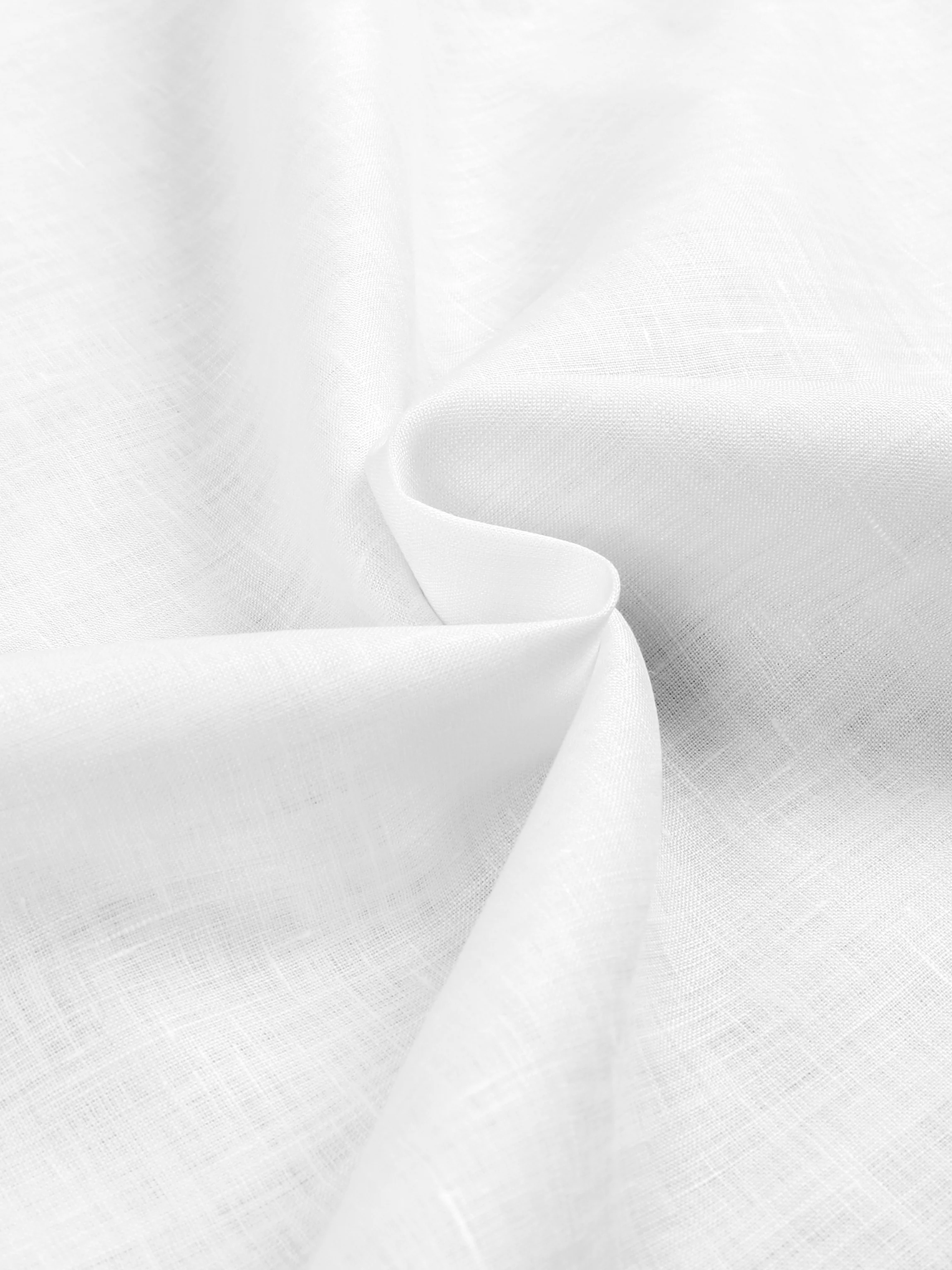 Men 100% Premium Pure Linen White Shirt Fabric Linen Park Turbo - Image 3
