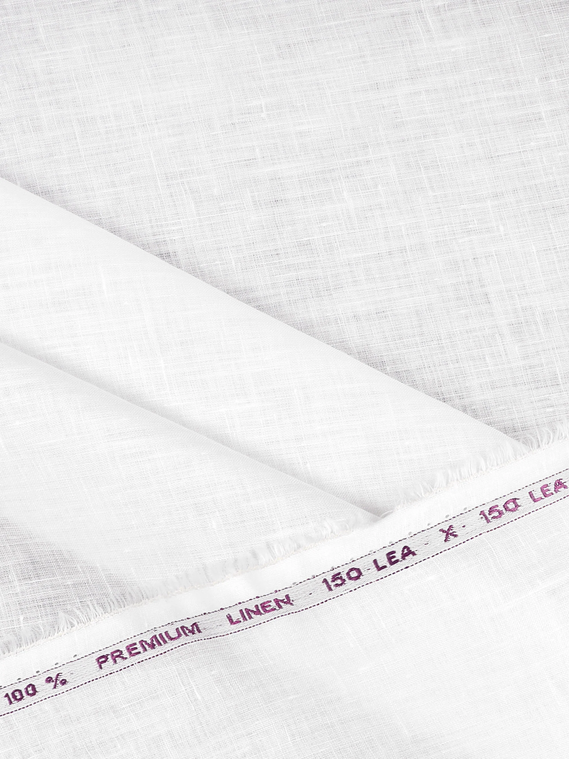 Men 100% Premium Pure Linen White Shirt Fabric Linen Park Turbo - Image 4