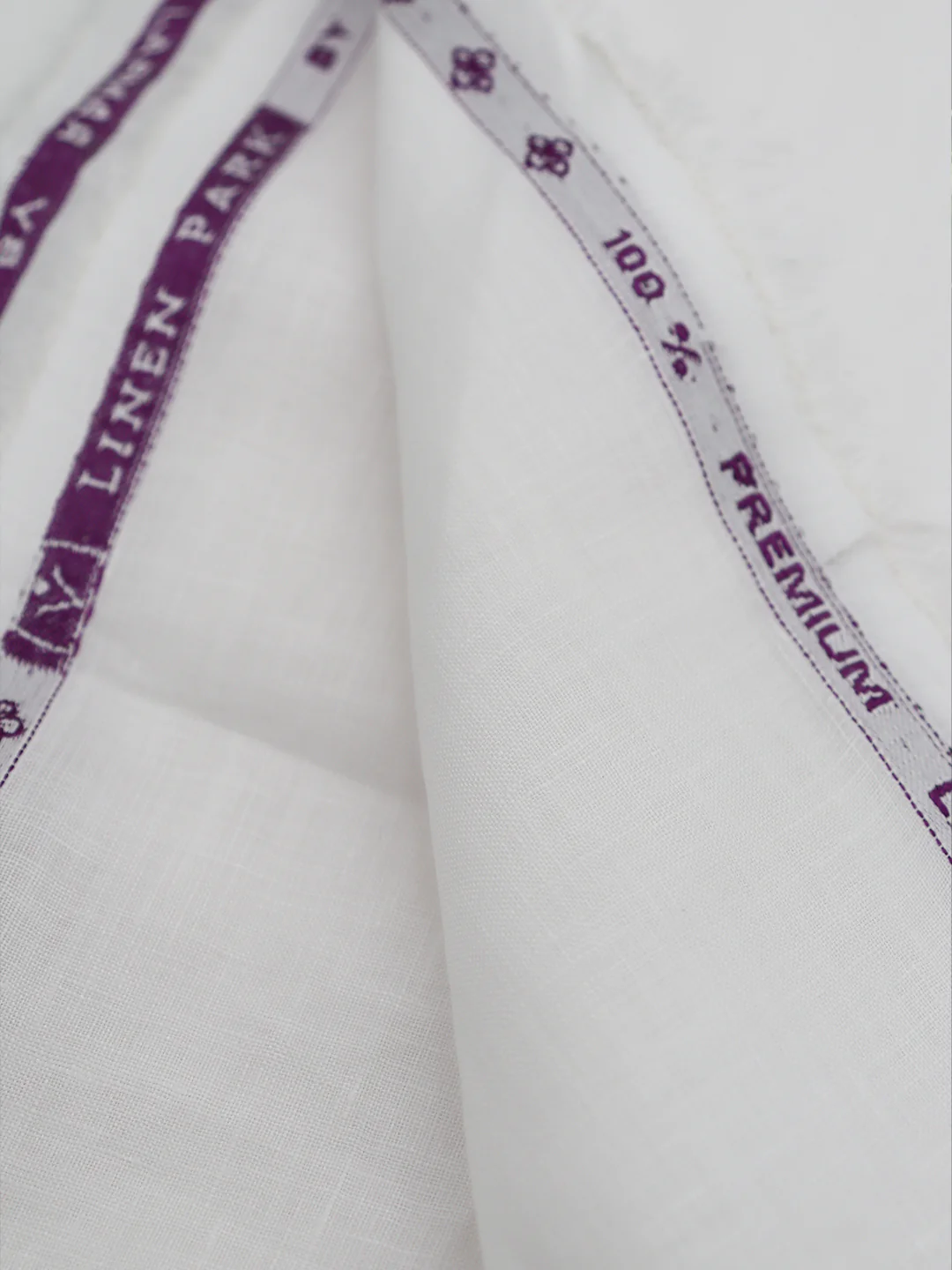Men 100% Premium Pure Linen White Shirt Fabric Linen Park Turbo - Image 5