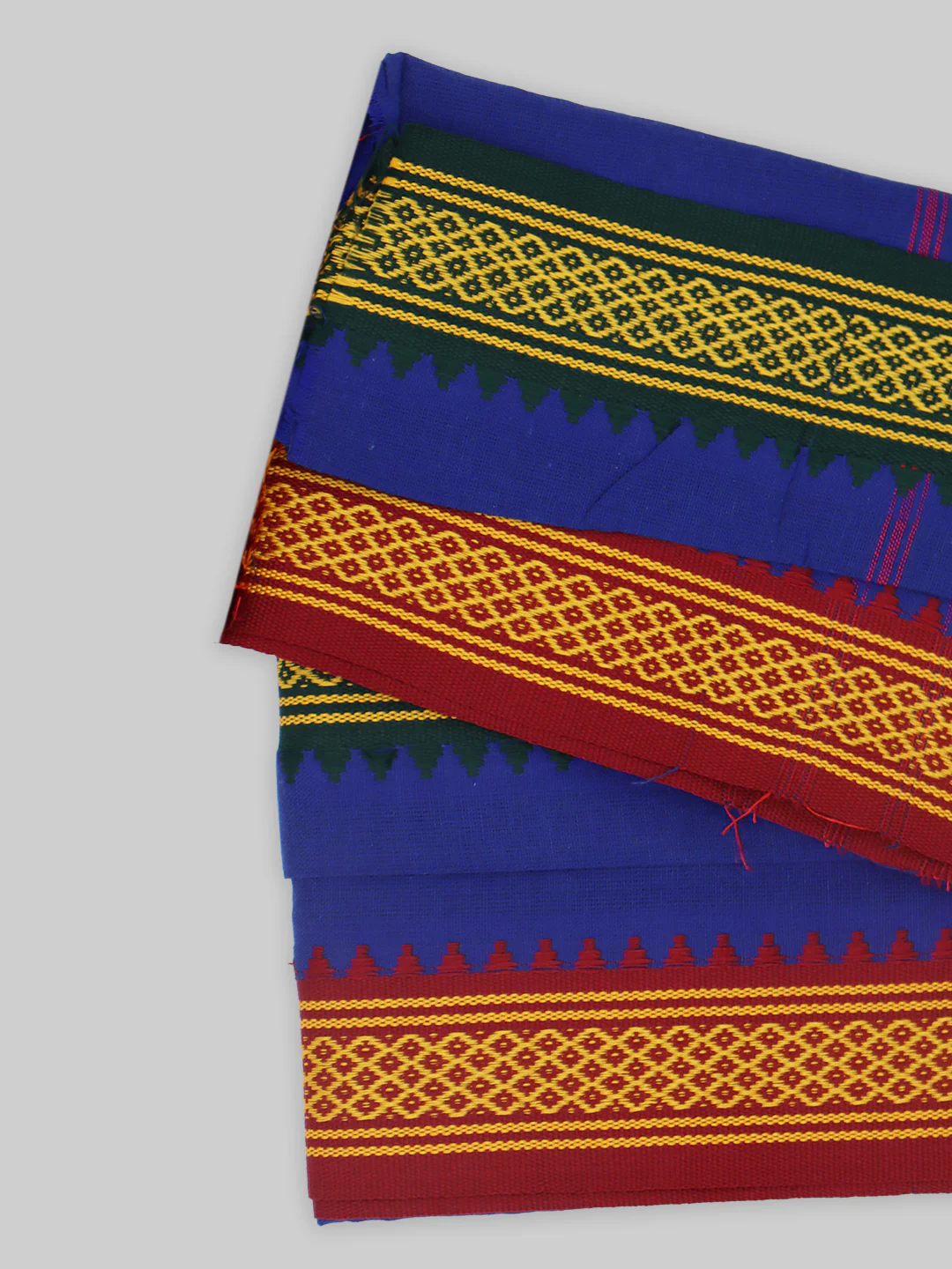 Men Angavastram Towel Vedant Blue (Pack of 2) - Image 3