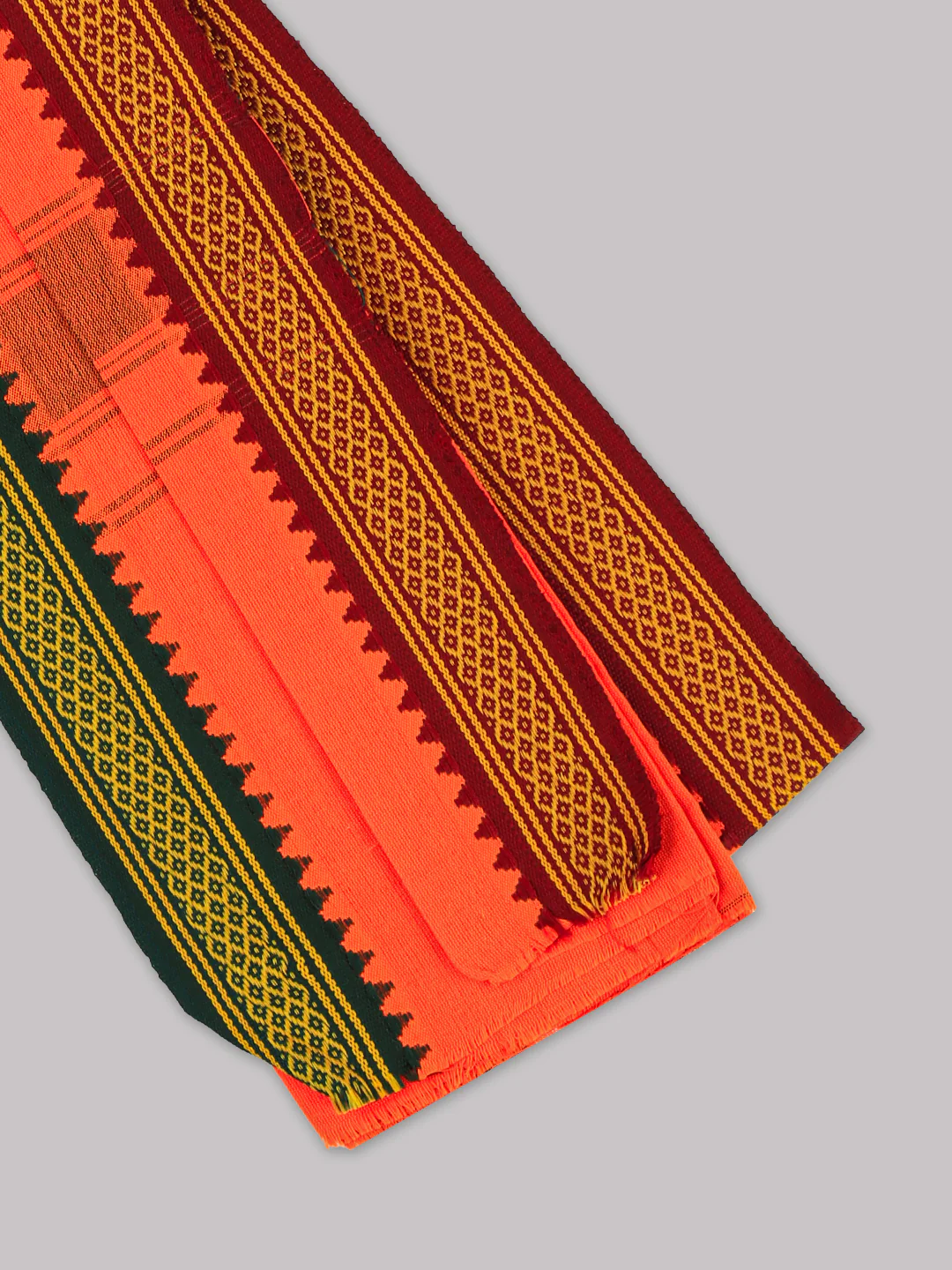 Men Angavastram Towel Vedant Orange (Pack of 2) - Image 5