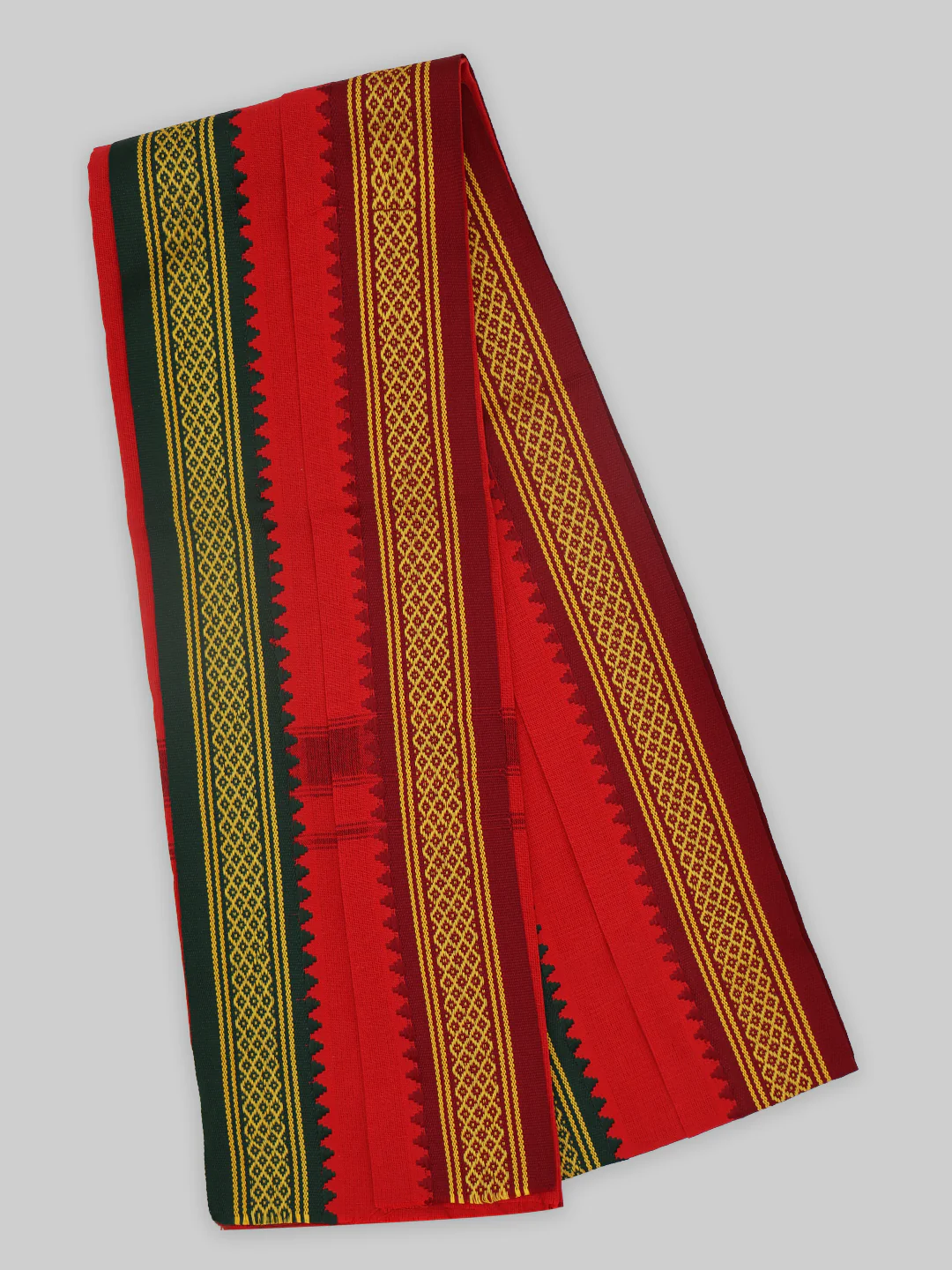 Men Angavastram Towel Vedant Red (Pack of 2) - Image 2