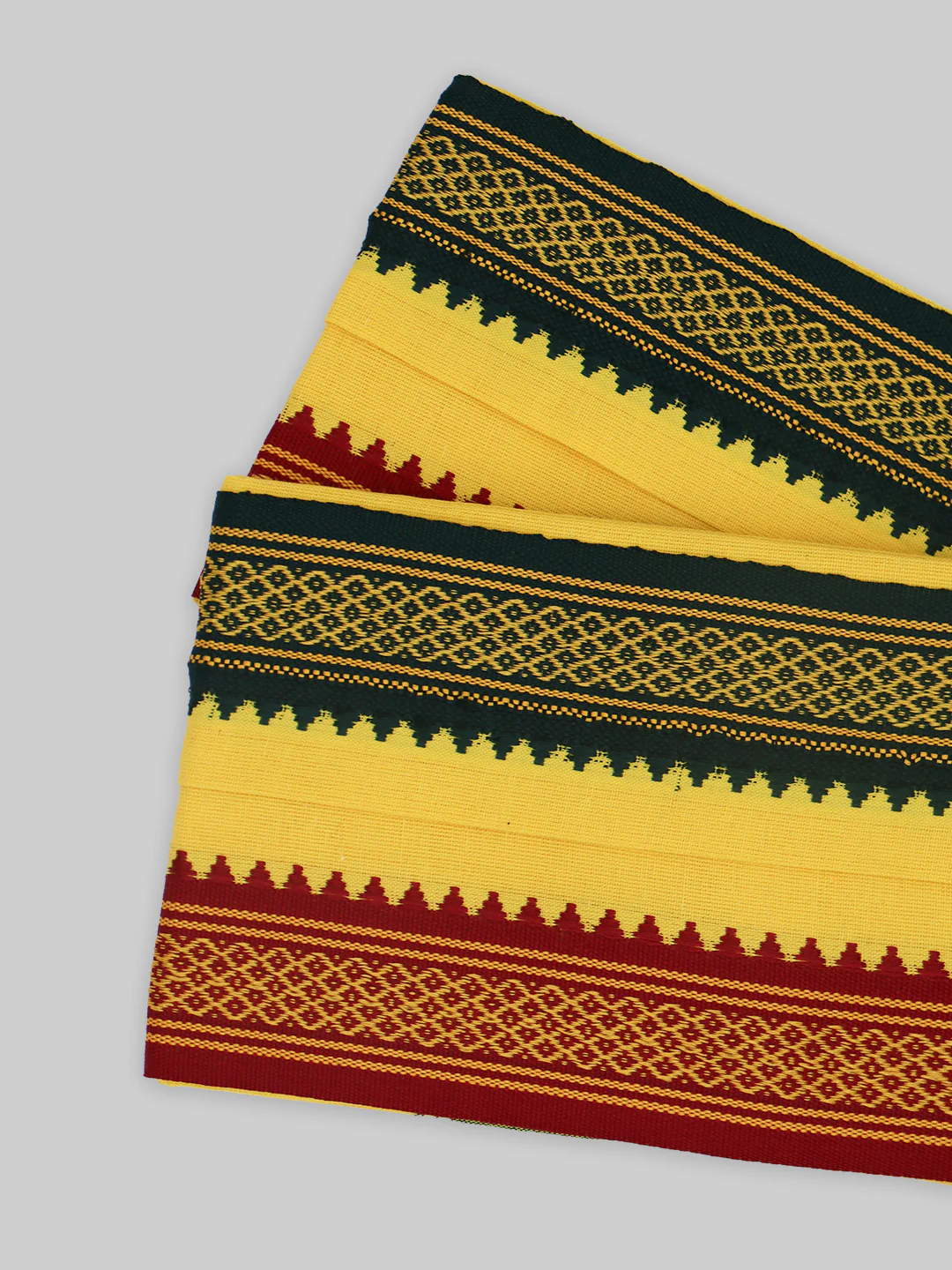 Men Angavastram Towel Vedant Yellow (Pack of 2) - Image 4