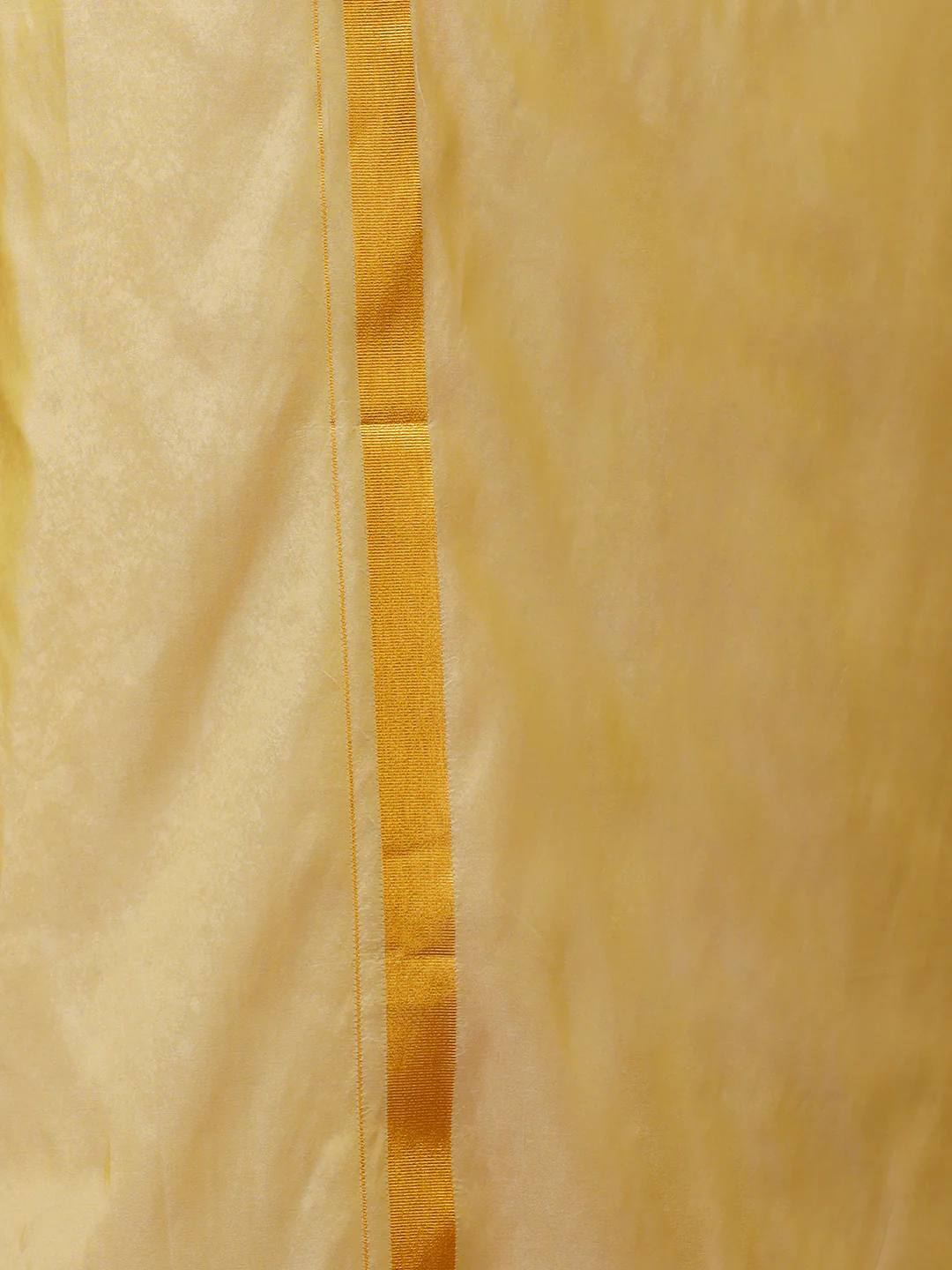 Men Art Silk Dark Gold Shirt & Dhoti Set Swayamvara - Image 5