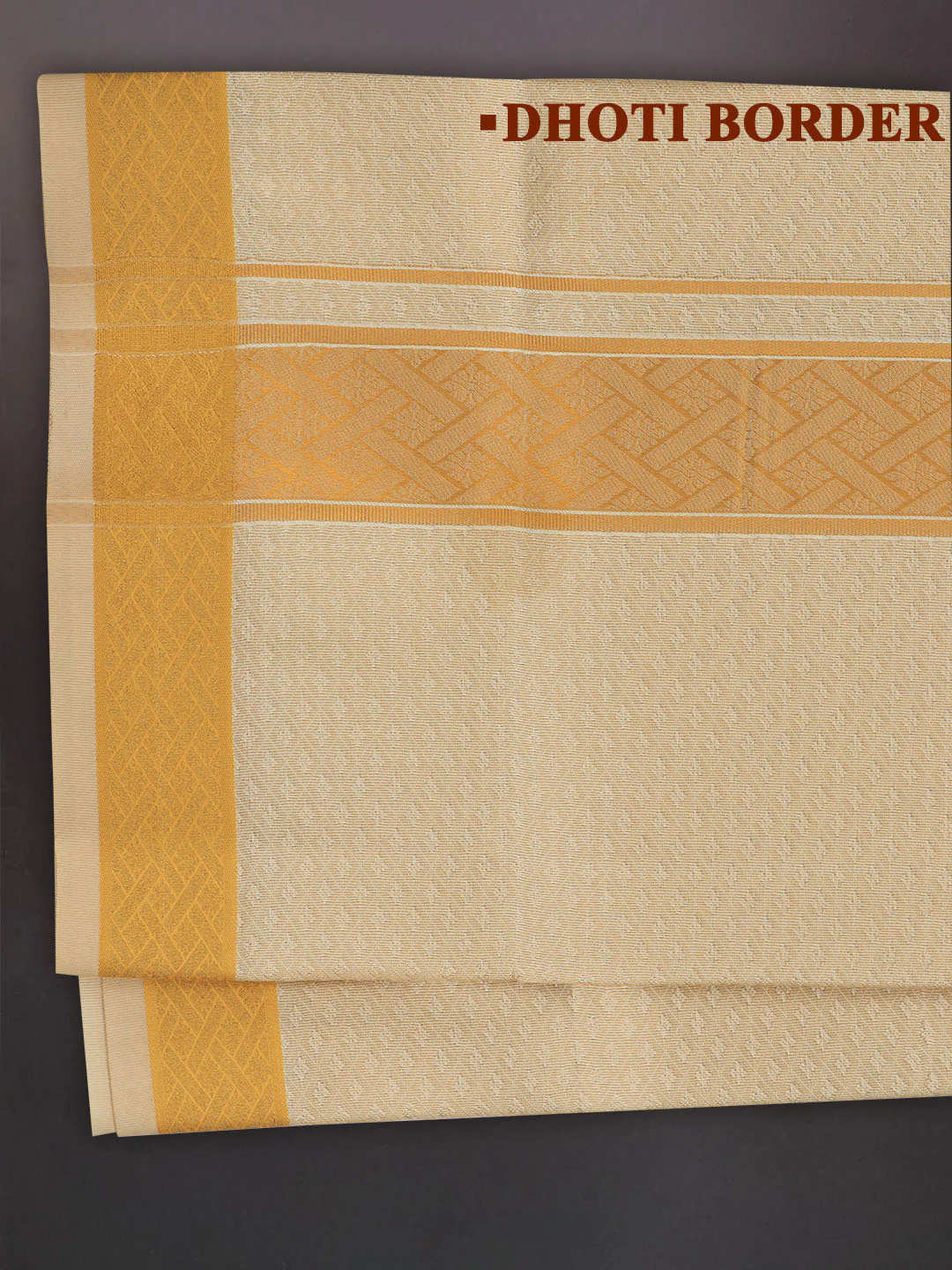 Men Art Silk Dhoti & Shirting Set Gold Moon Stone(2*1) - Image 5