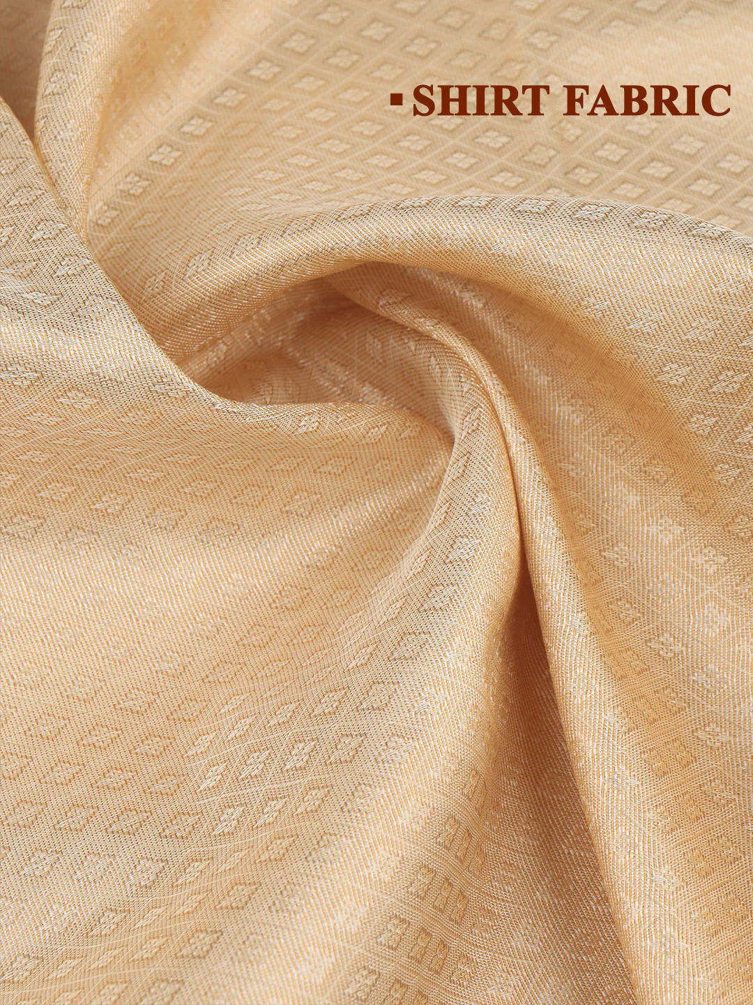 Men Art Silk Dhoti & Shirting Set Gold Moon Stone(2*1) - Image 7