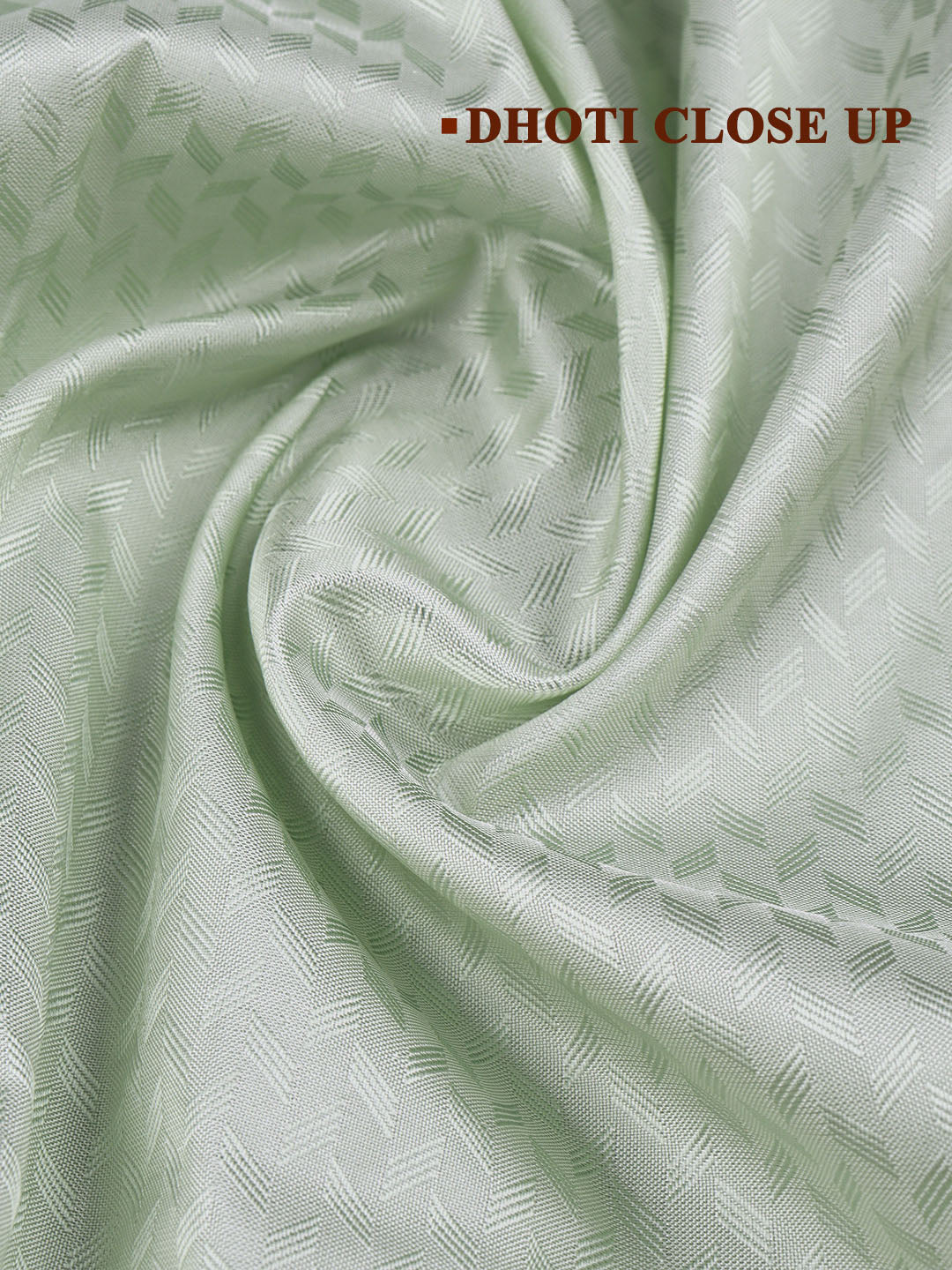 Men Art Silk Dhoti & Shirting Set Green Mangalakara 140k (2 in 1) M34 - Image 7