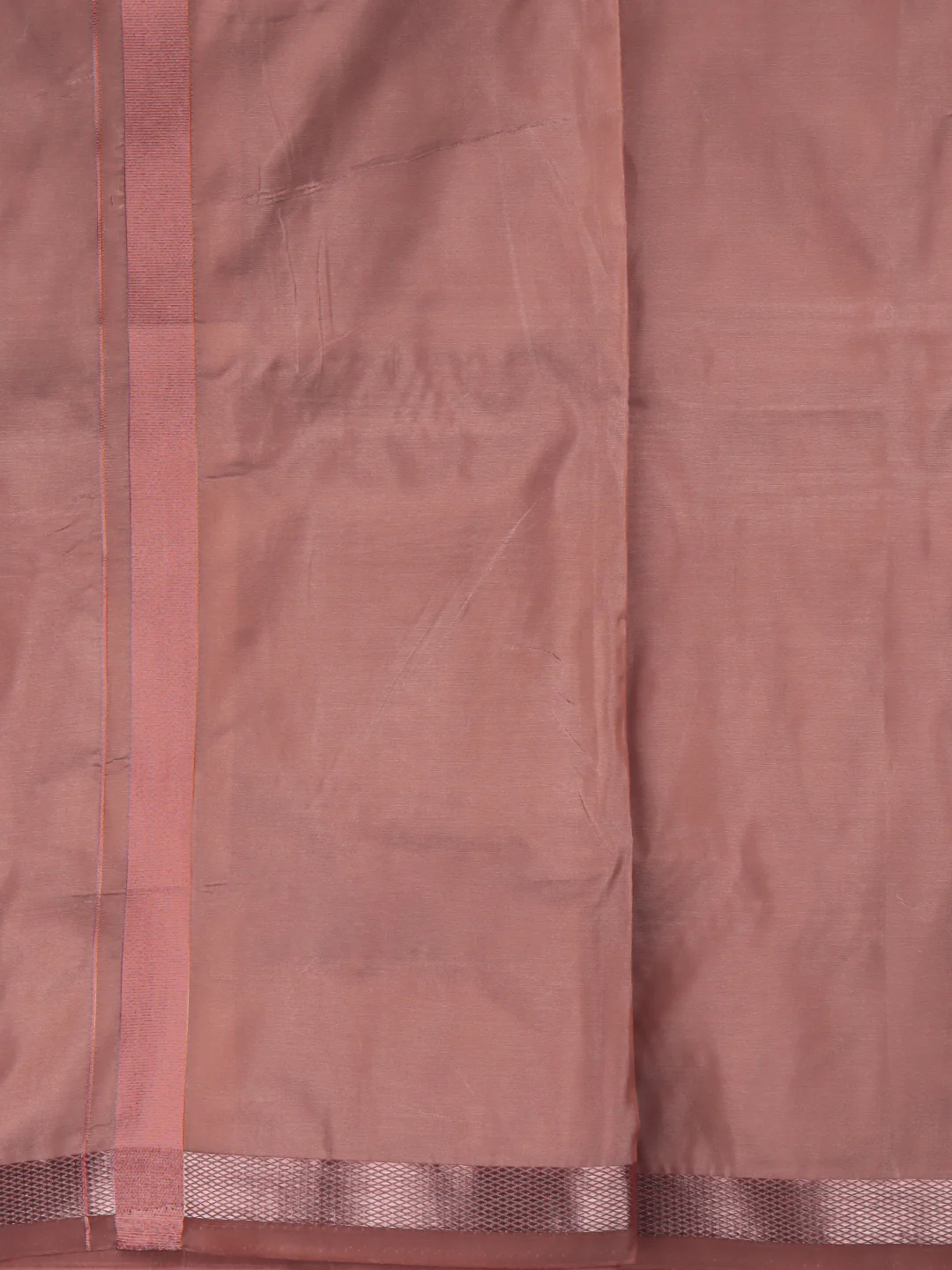 Men Art Silk Jari Dhoti & Shirting Set Copper Ashirwath(3*1) - Image 6
