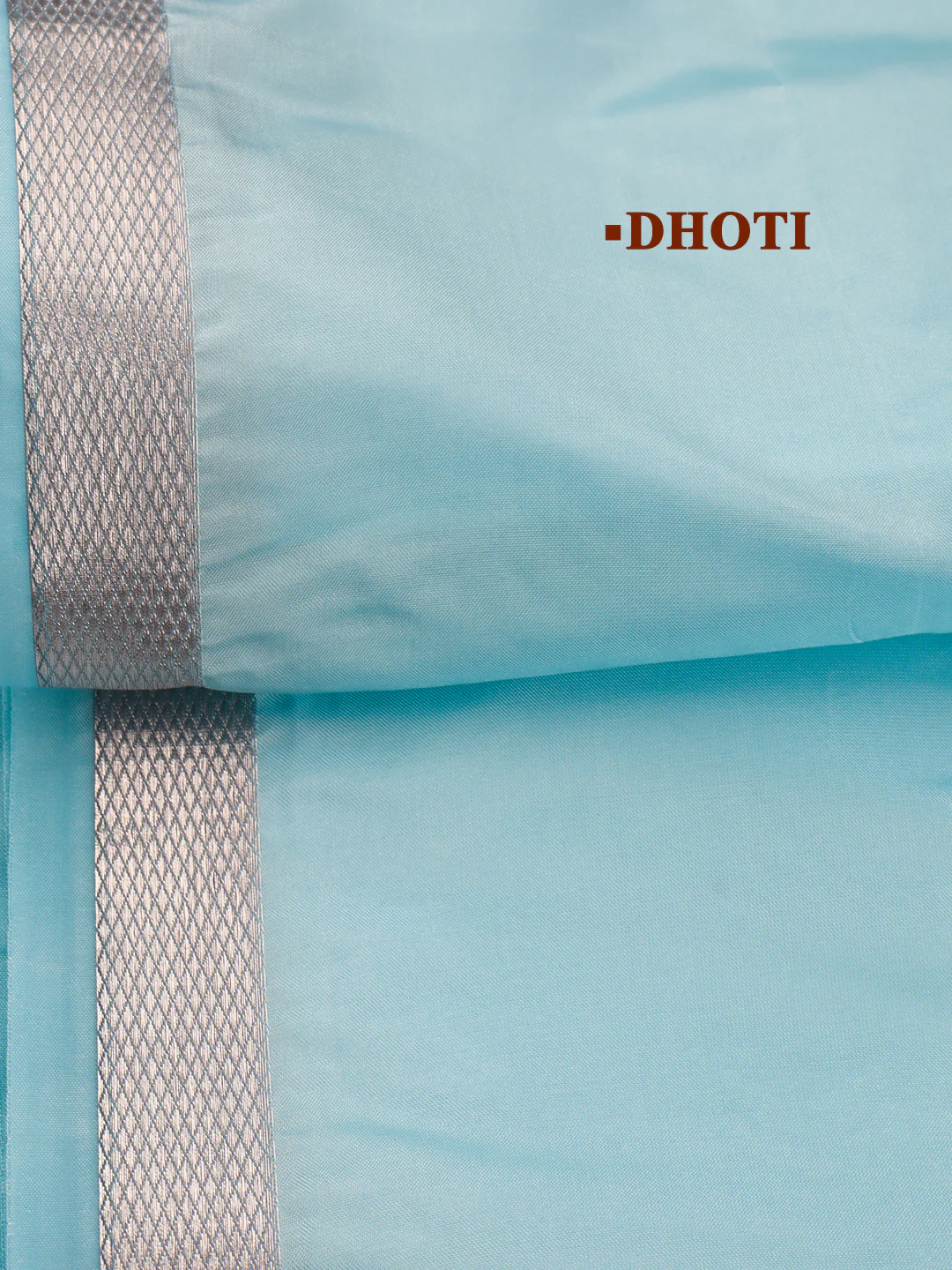 Men Art Silk Jari Dhoti & Shirting Set P.Green Ashirwath(3*1) - Image 3