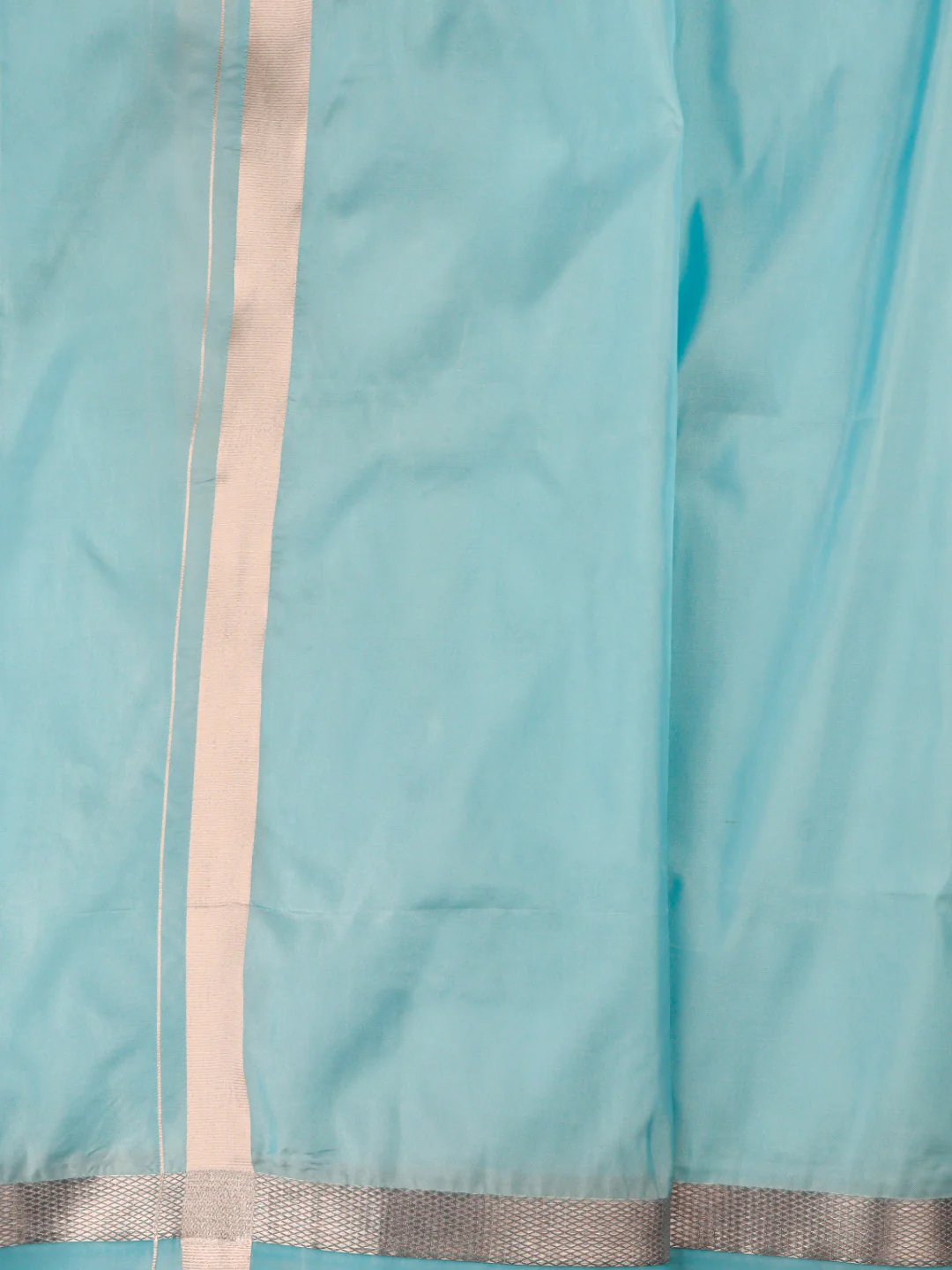 Men Art Silk Jari Dhoti & Shirting Set P.Green Ashirwath(3*1) - Image 5
