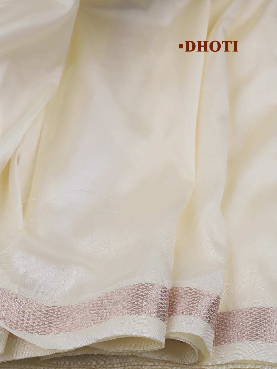 Men Art Silk Jari Dhoti & Shirting Set Water Gold Shubha Hora (3*1) - Image 4