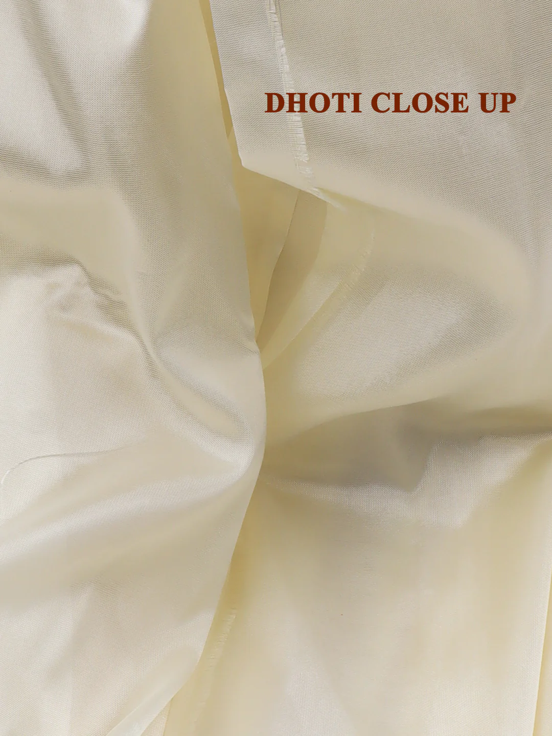 Men Art Silk Jari Dhoti & Shirting Set Water Gold Shubha Hora (3*1) - Image 6