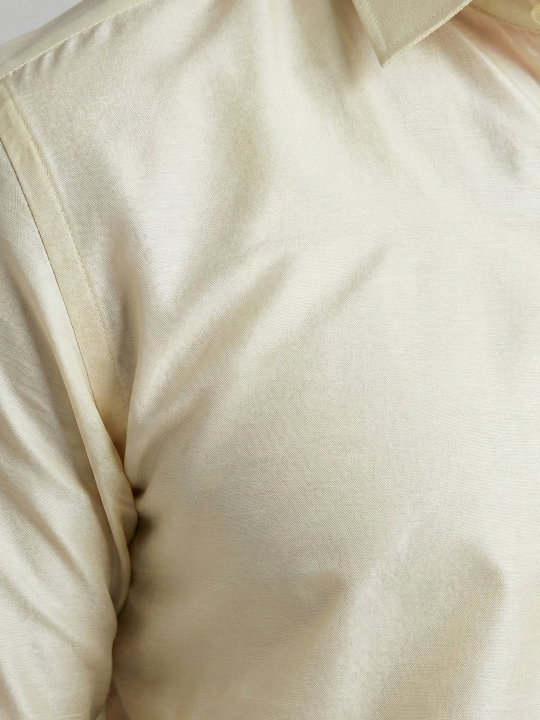 Men Art Silk Shirt & Dhoti Towel Set Butterscotch Bandham BSD1 - Image 3