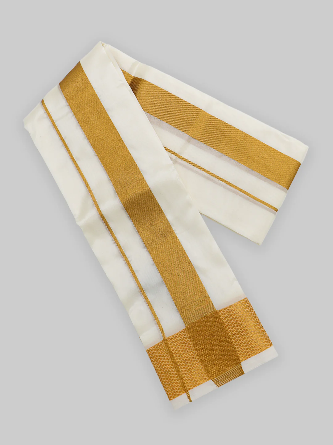 Men Art Silk Towel Cream 100K Ashai - Image 2