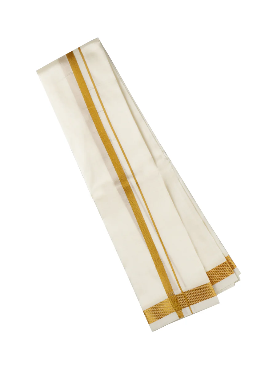 Men Art Silk Towel Cream 50K Ashai - Image 4