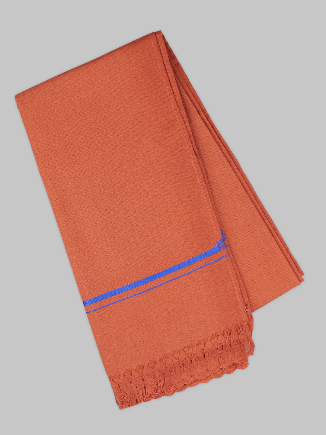 Men Assorted Border Devotional Towel Dark Kaavi Hariharan (Pack of 2) - Image 2